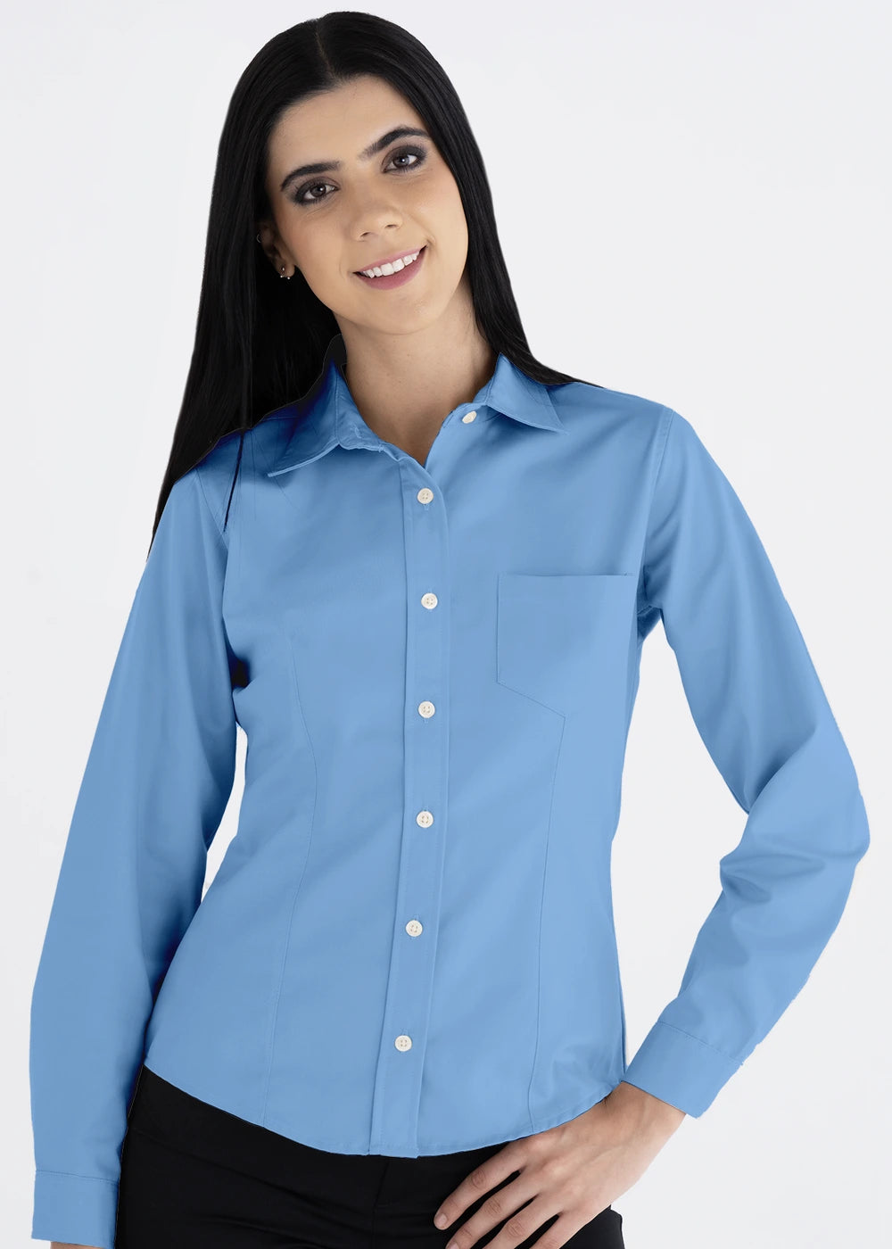 Blusa Mujer Manga Larga Polycotton