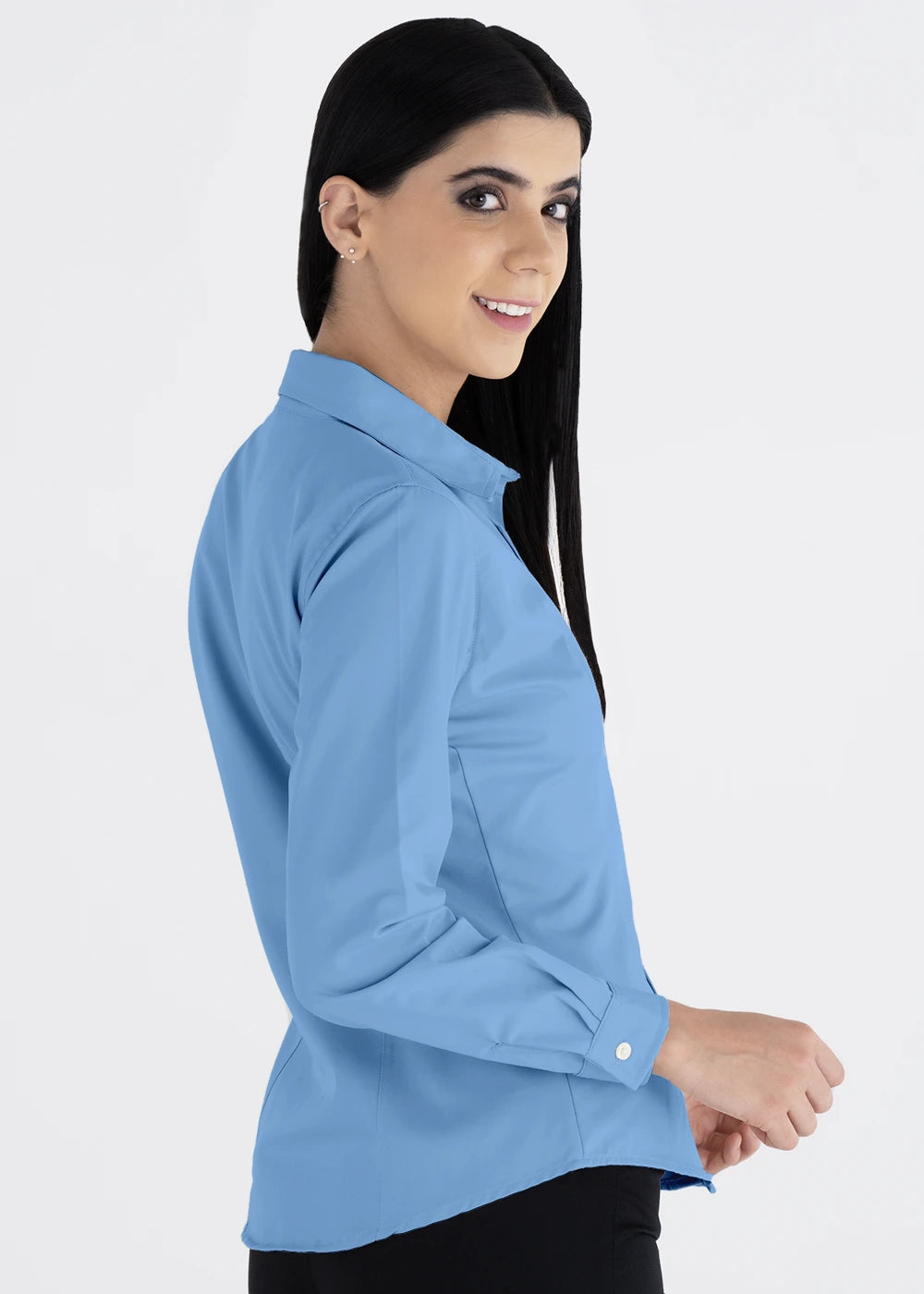 Blusa Mujer Manga Larga Polycotton