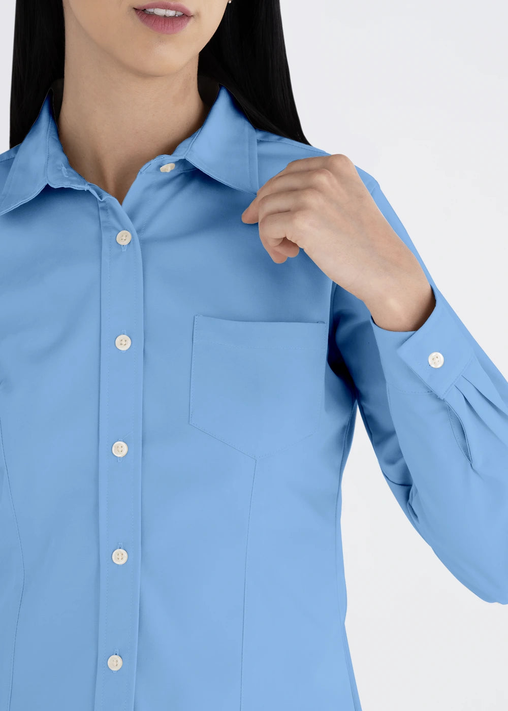 Blusa Mujer Manga Larga Polycotton