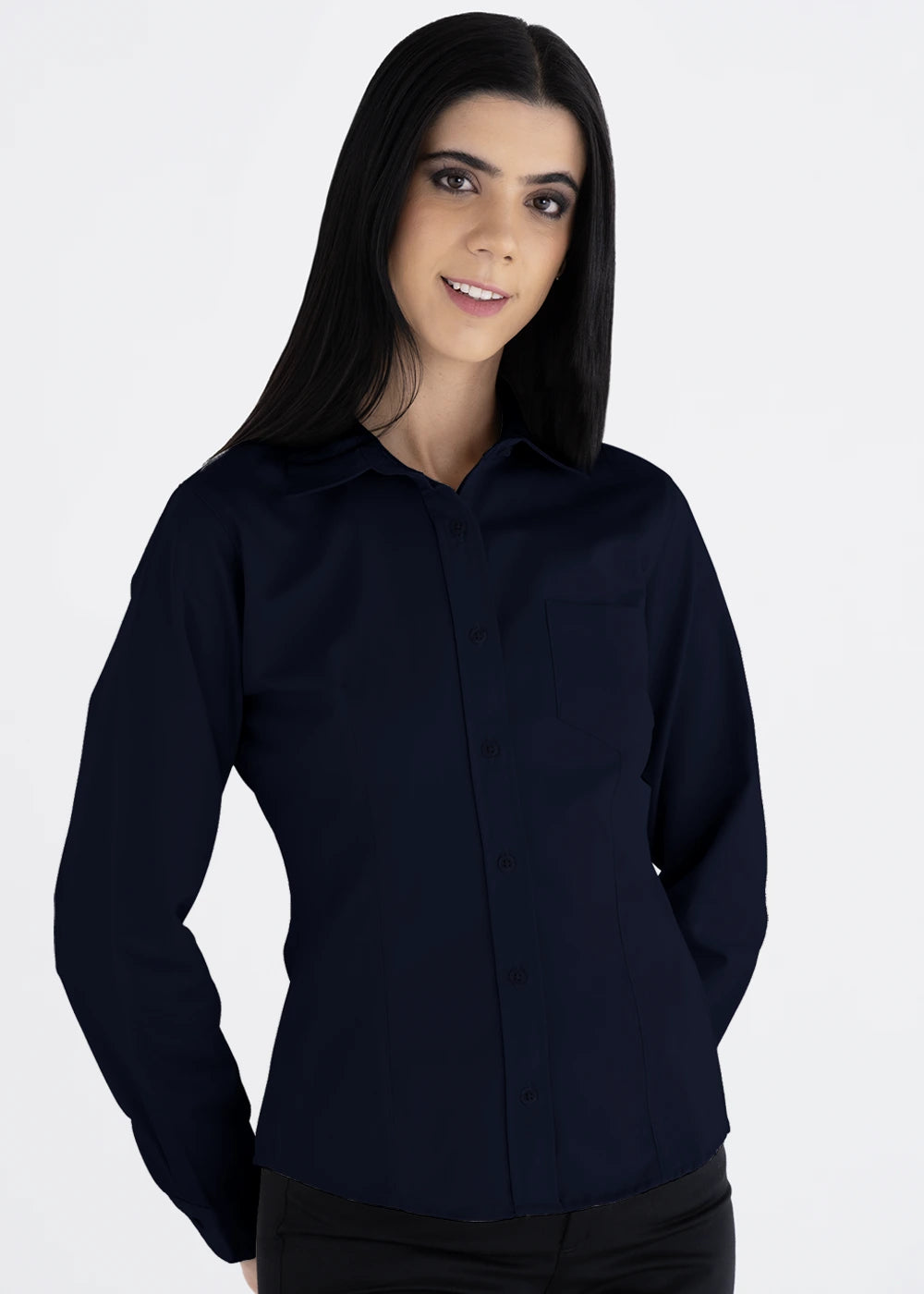 Blusa Mujer Manga Larga Polycotton
