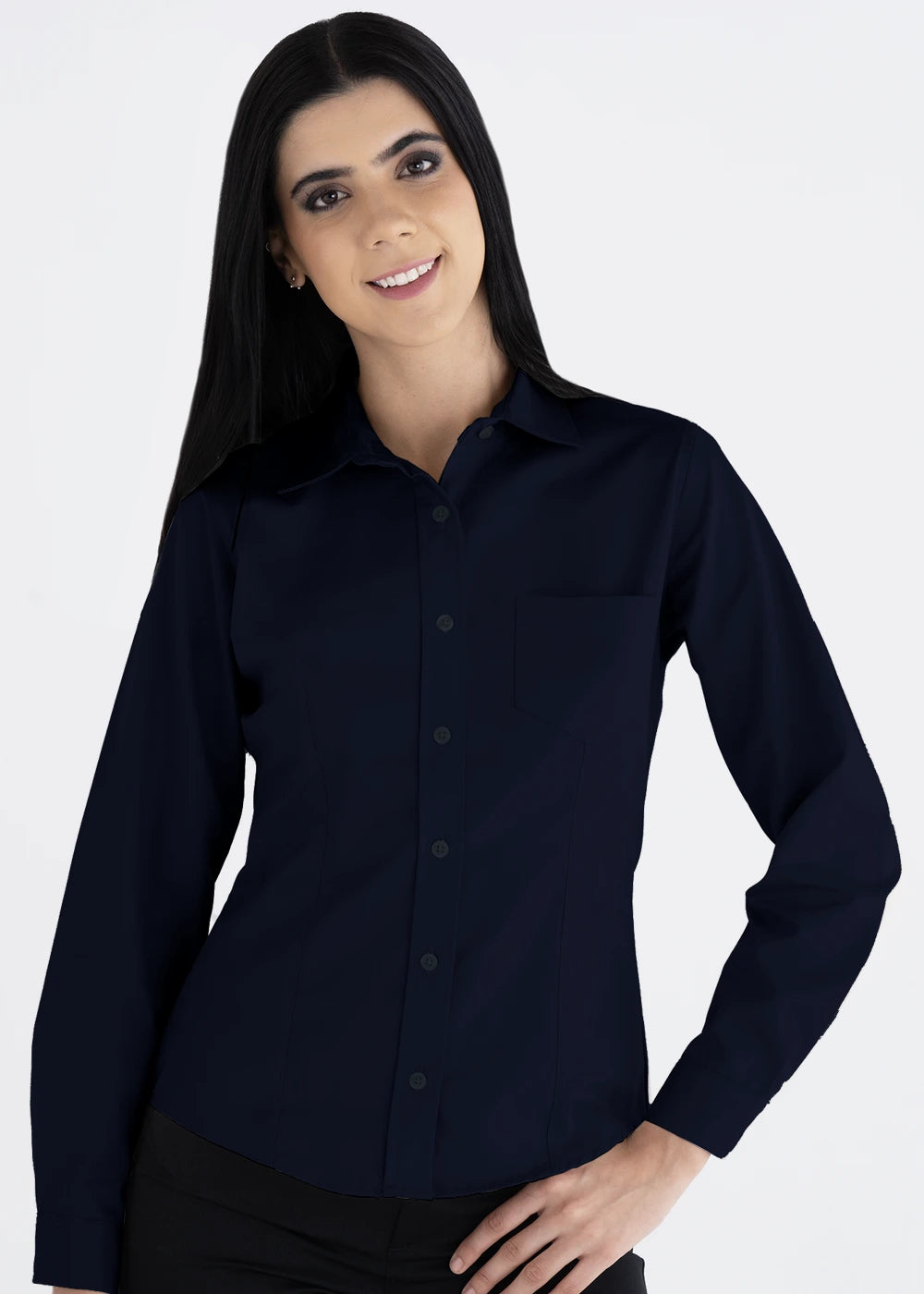Blusa Mujer Manga Larga Polycotton