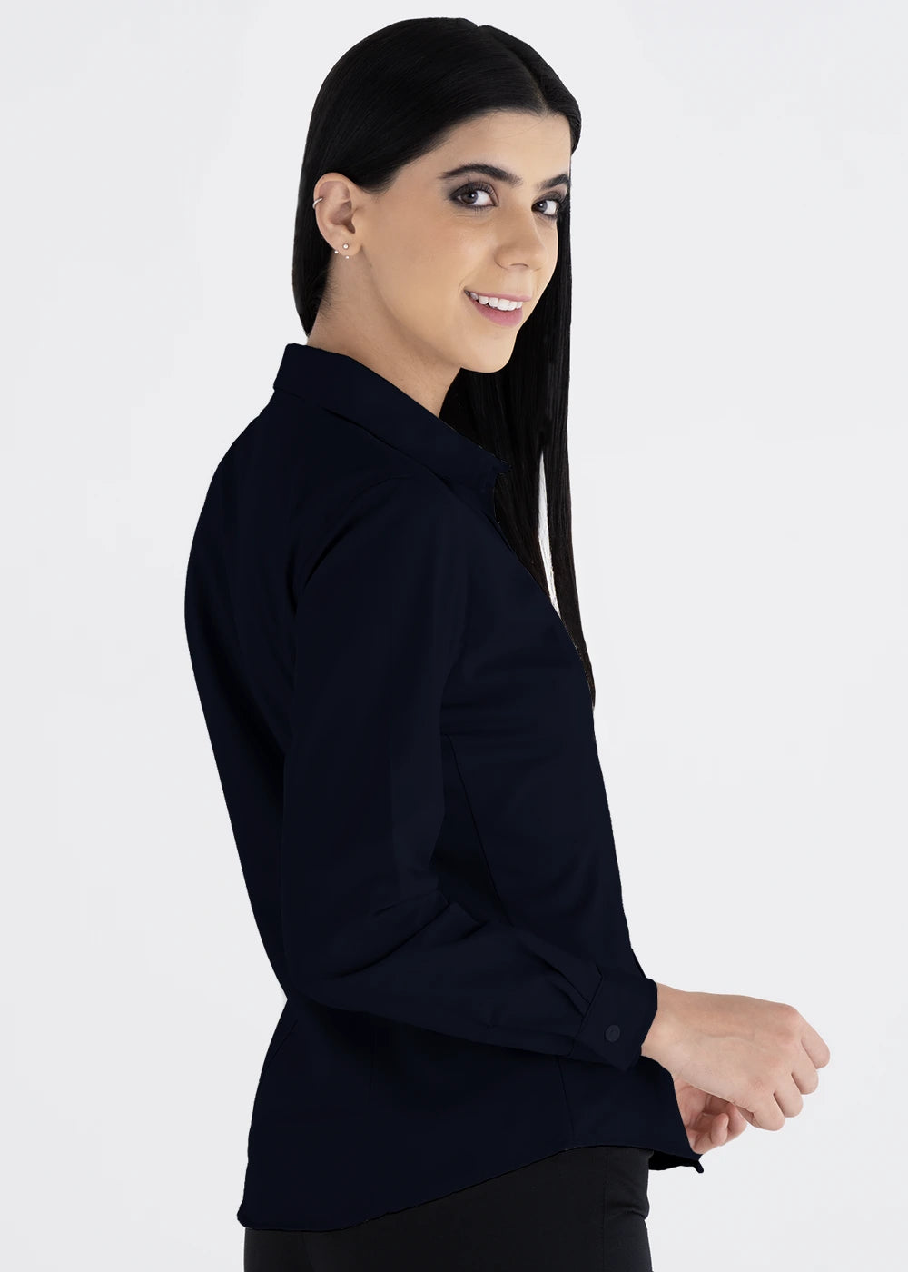 Blusa Mujer Manga Larga Polycotton