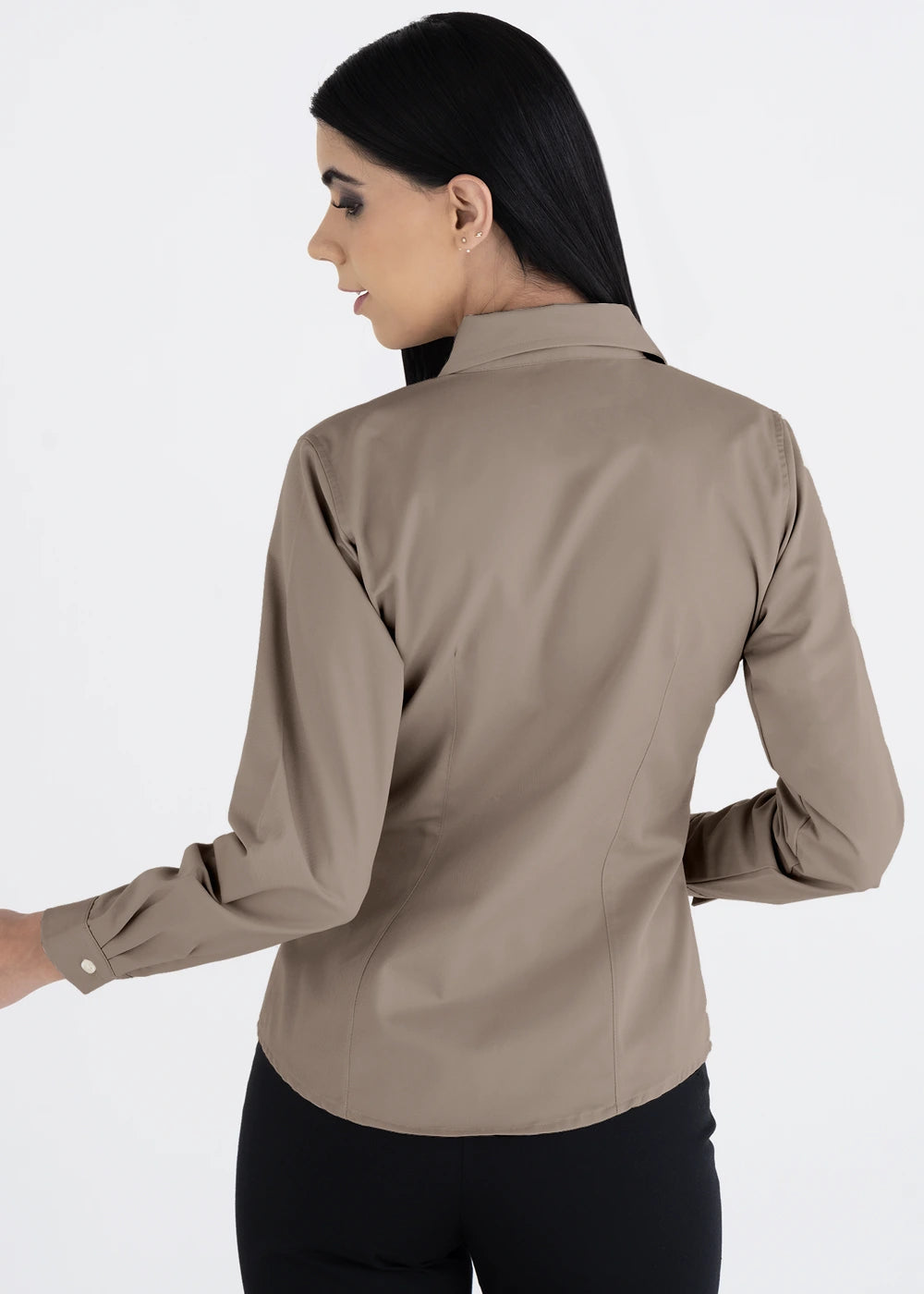 Blusa Mujer Manga Larga Polycotton