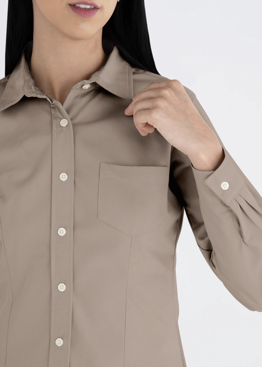 Blusa Mujer Manga Larga Polycotton