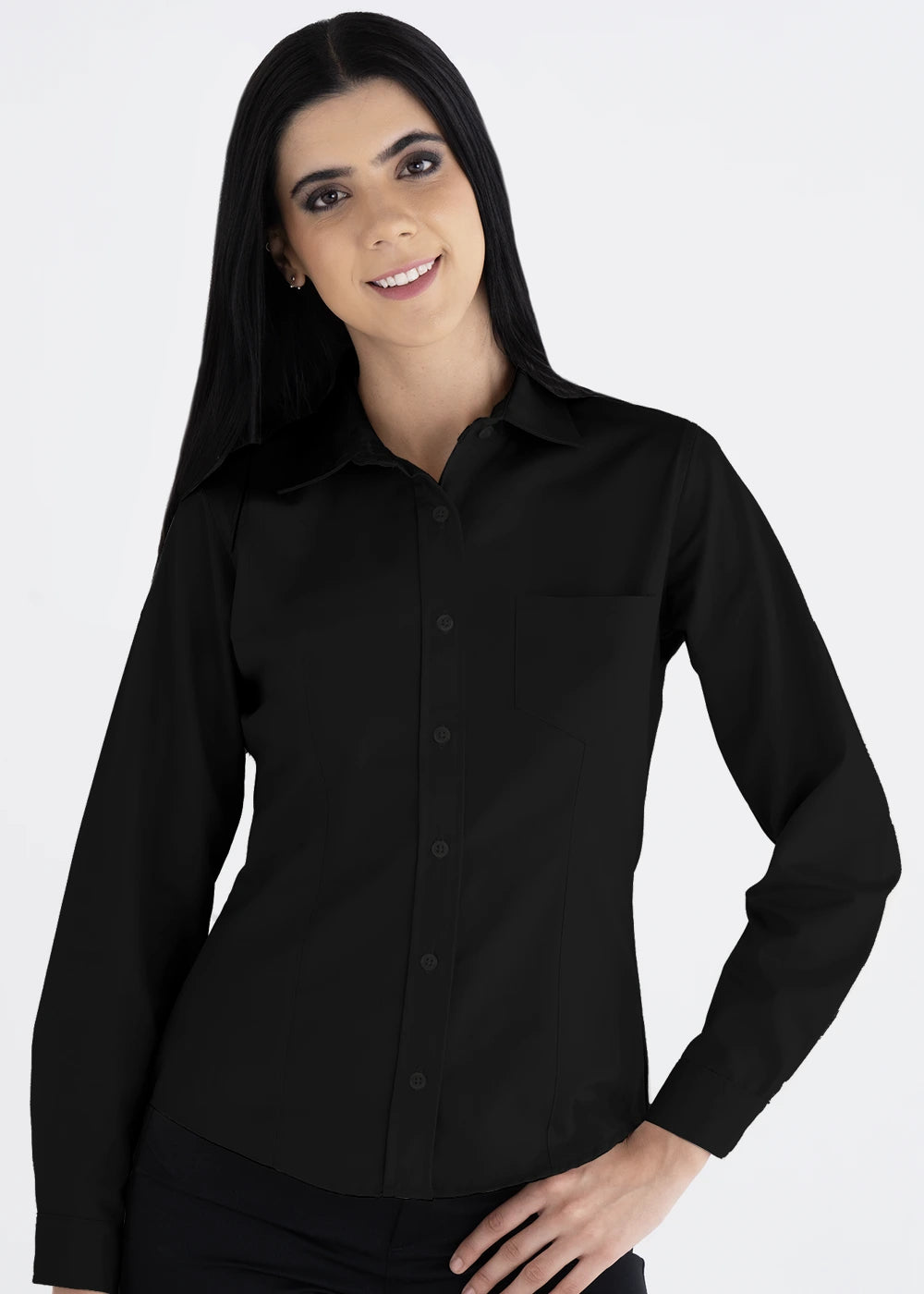 Blusa Mujer Manga Larga Polycotton
