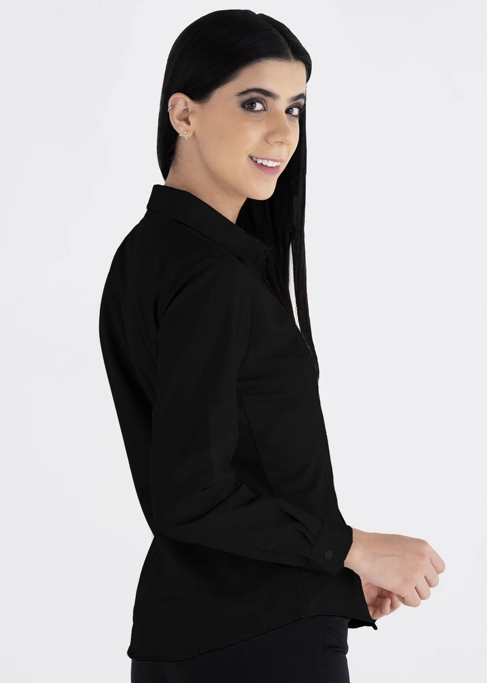 Blusa Mujer Manga Larga Polycotton