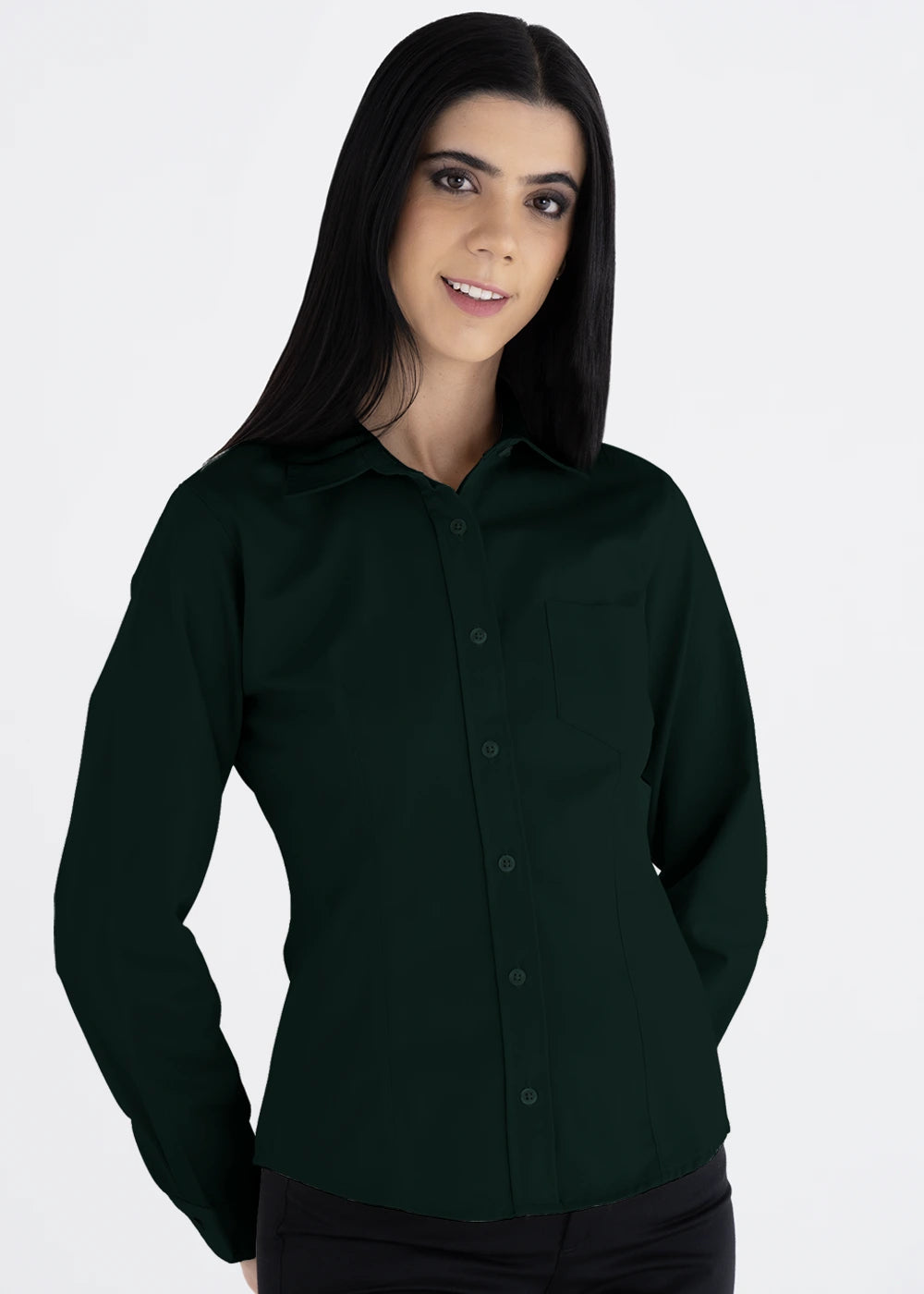 Blusa Mujer Manga Larga Polycotton