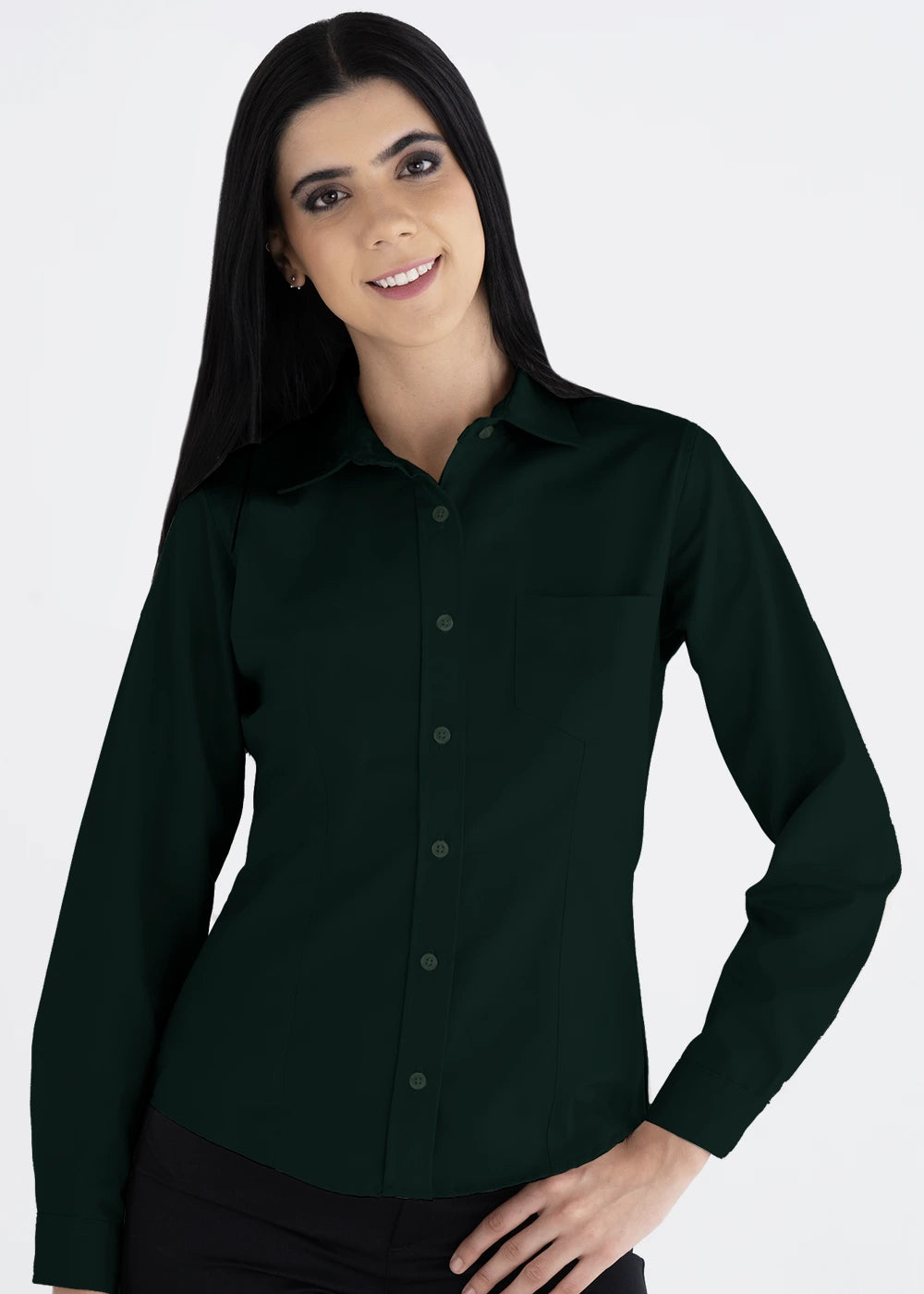 Blusa Mujer Manga Larga Polycotton