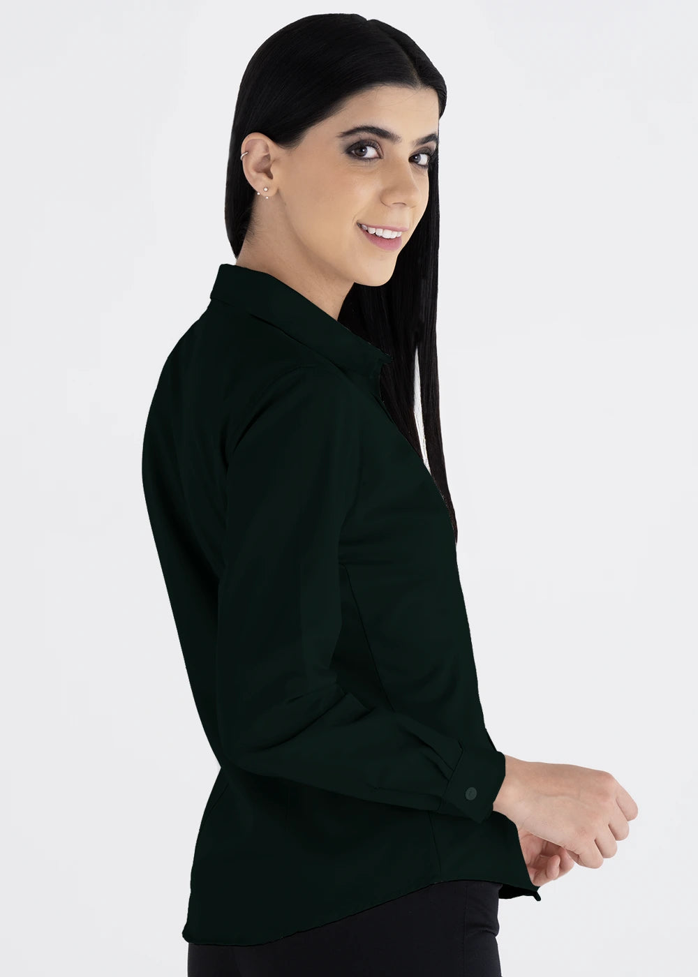 Blusa Mujer Manga Larga Polycotton