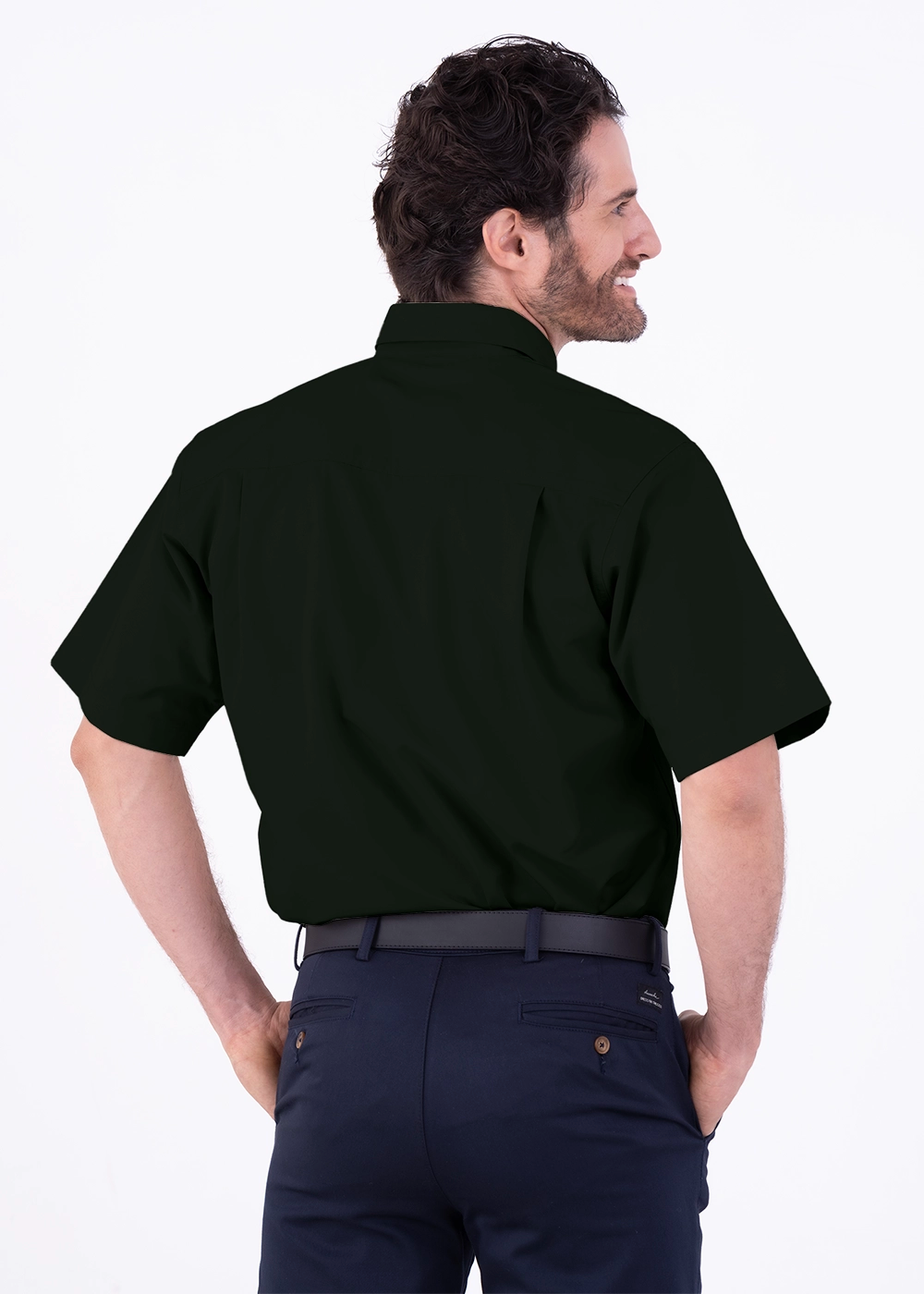 Camisa Hombre Manga Corta Polycotton