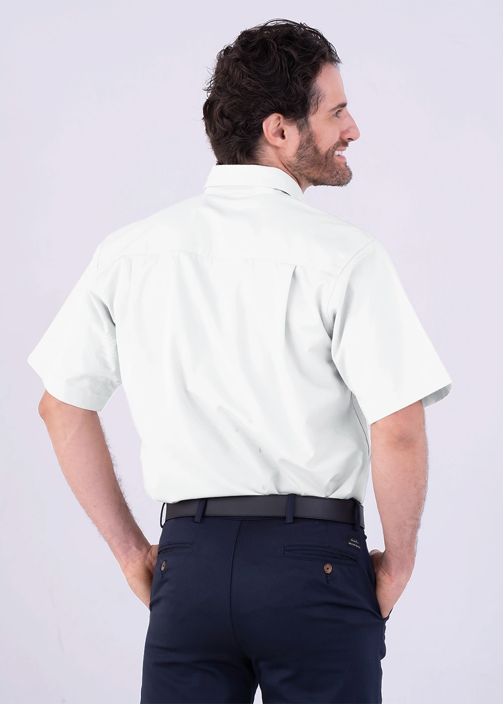 Camisa Hombre Manga Corta Polycotton