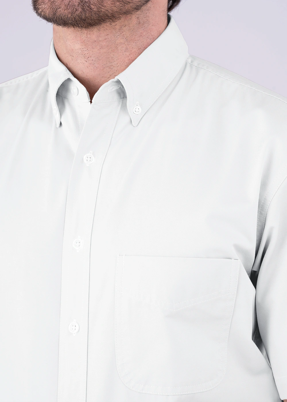 Camisa Hombre Manga Corta Polycotton