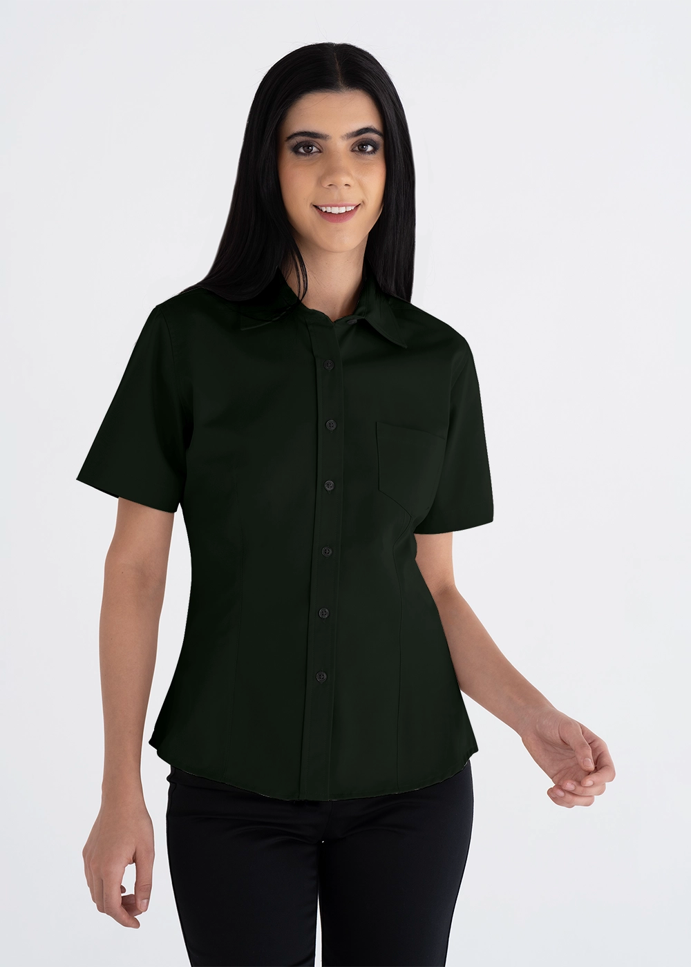 Blusa Mujer Manga Corta Polycotton