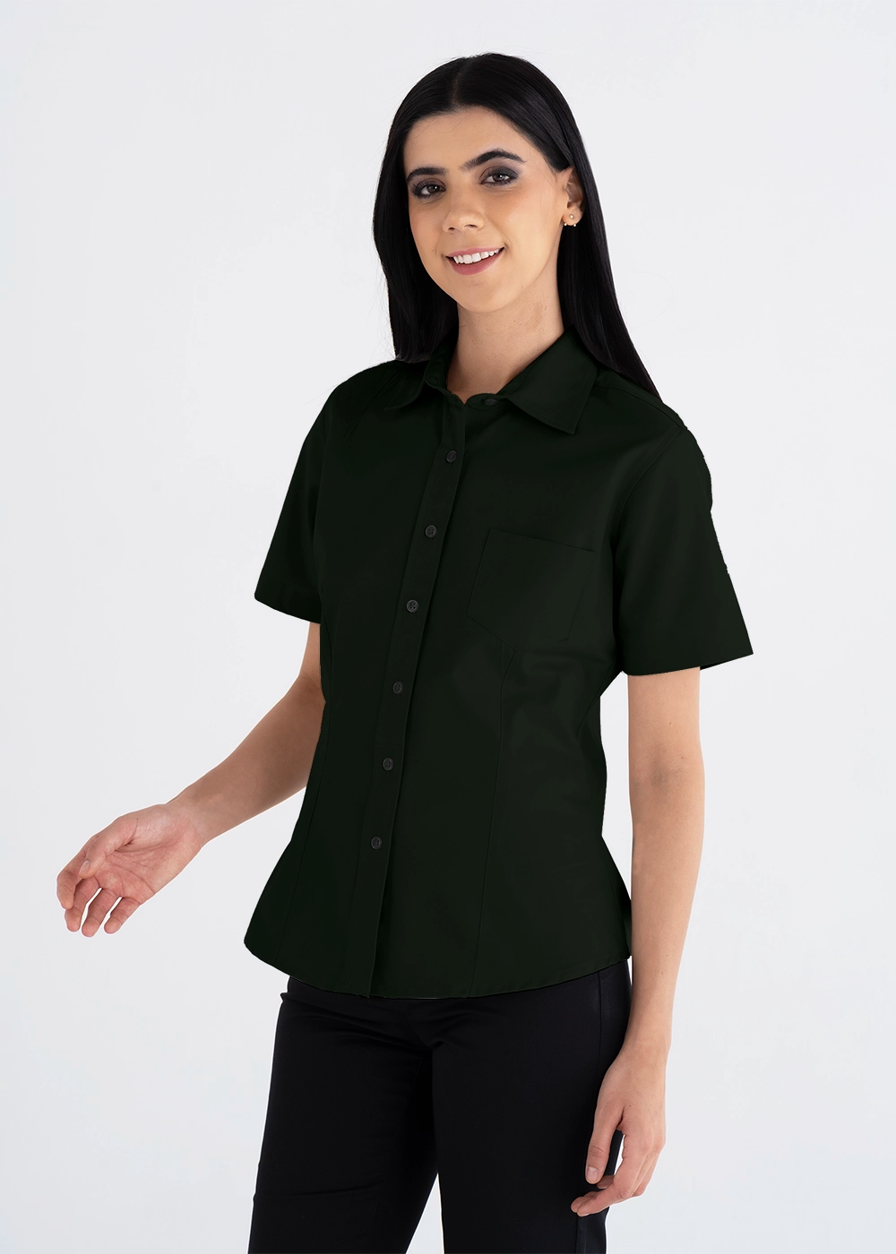 Blusa Mujer Manga Corta Polycotton