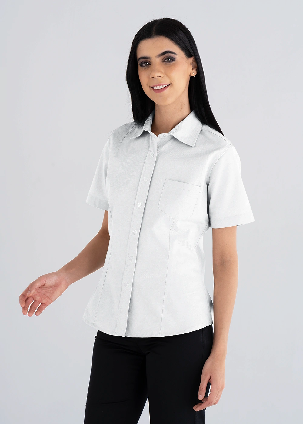 Blusa Mujer Manga Corta Polycotton