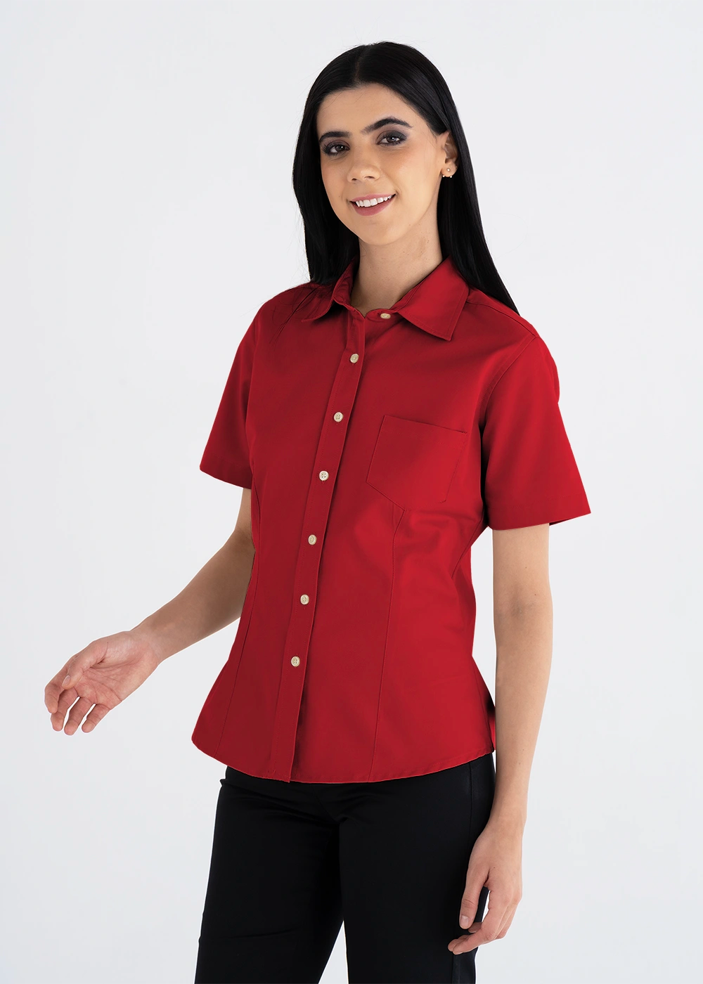 Blusa Mujer Manga Corta Polycotton