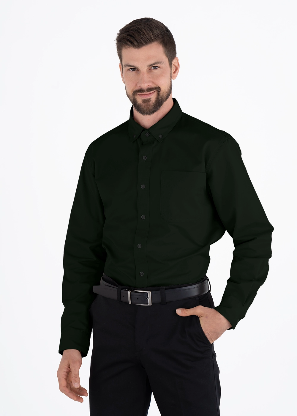 Camisa Hombre Manga Larga Polycotton