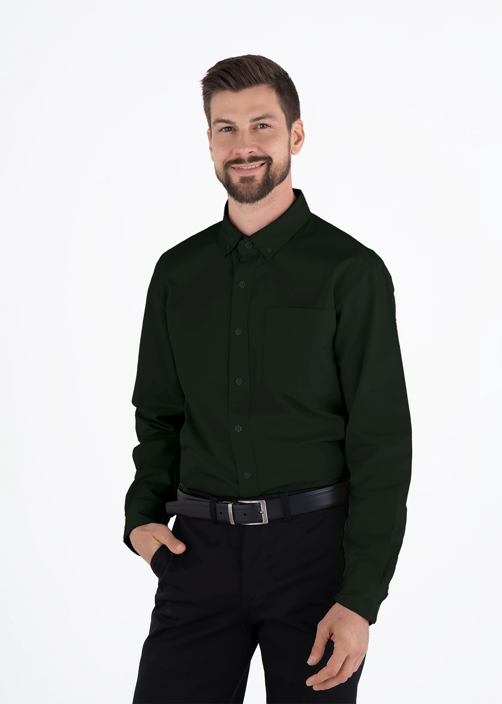 Camisa Hombre Manga Larga Polycotton