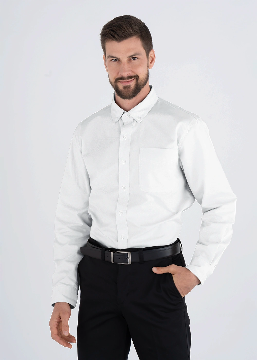 Camisa Hombre Manga Larga Polycotton