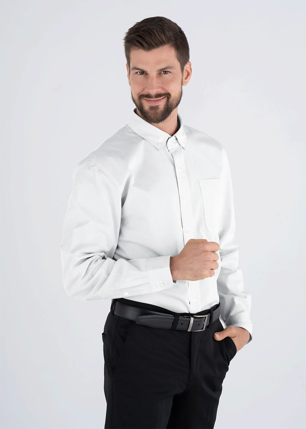 Camisa Hombre Manga Larga Polycotton