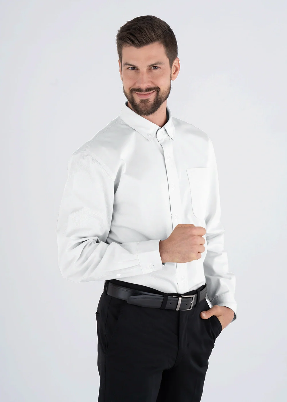 10 Camisas Hombre Manga Larga Polycotton