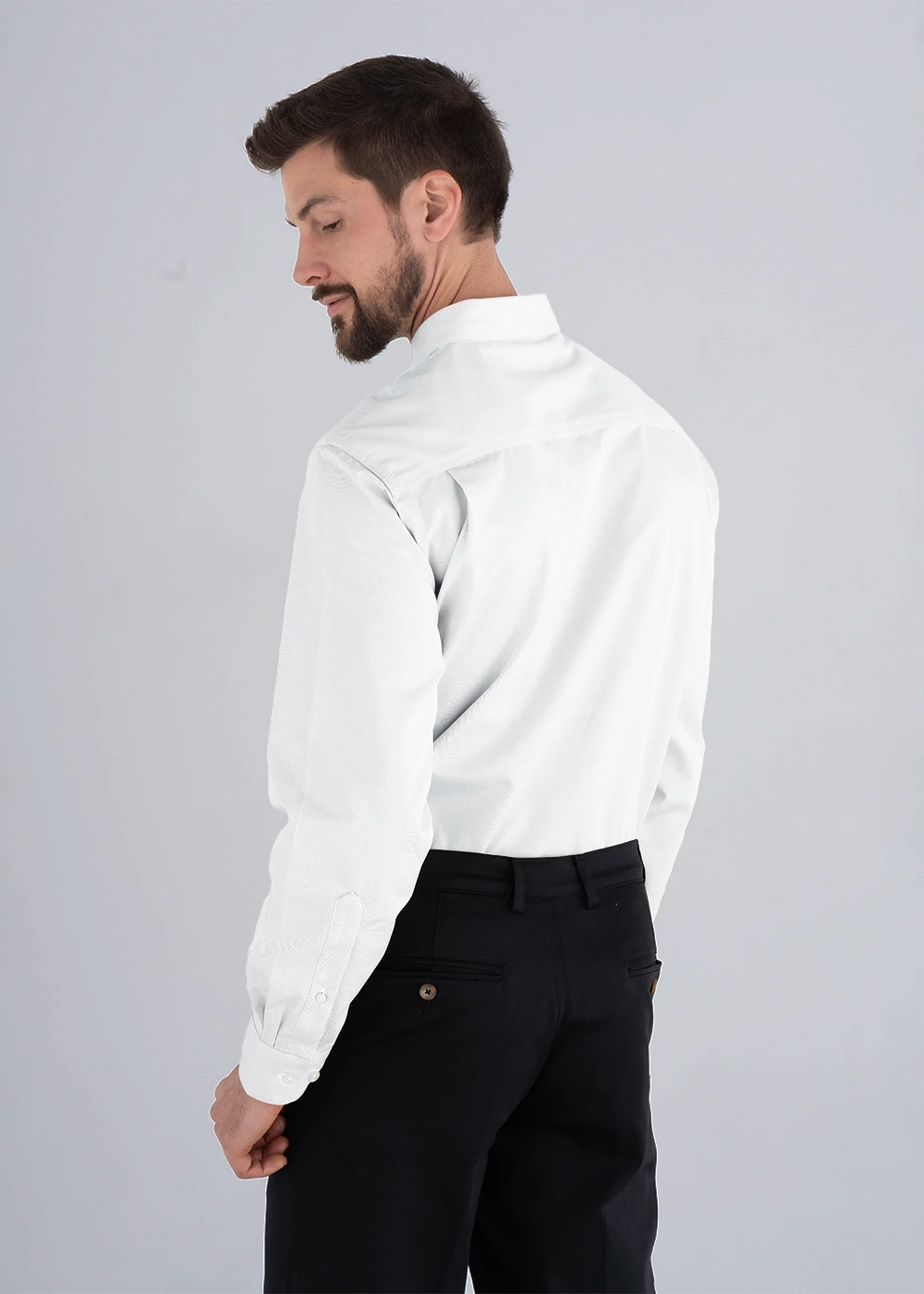 Camisa Hombre Manga Larga Polycotton