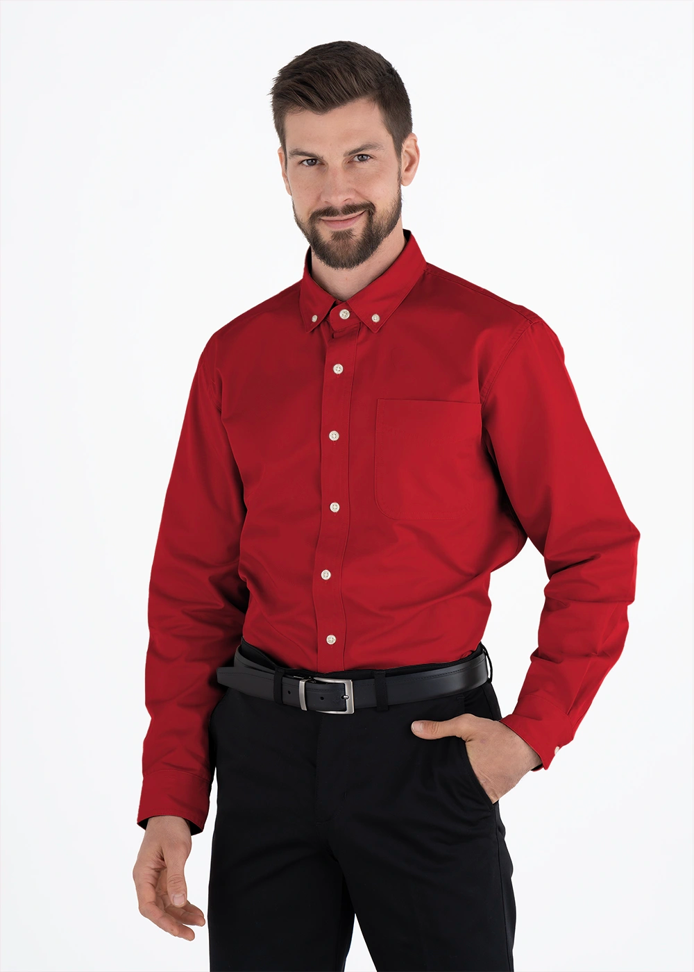 Camisa Hombre Manga Larga Polycotton