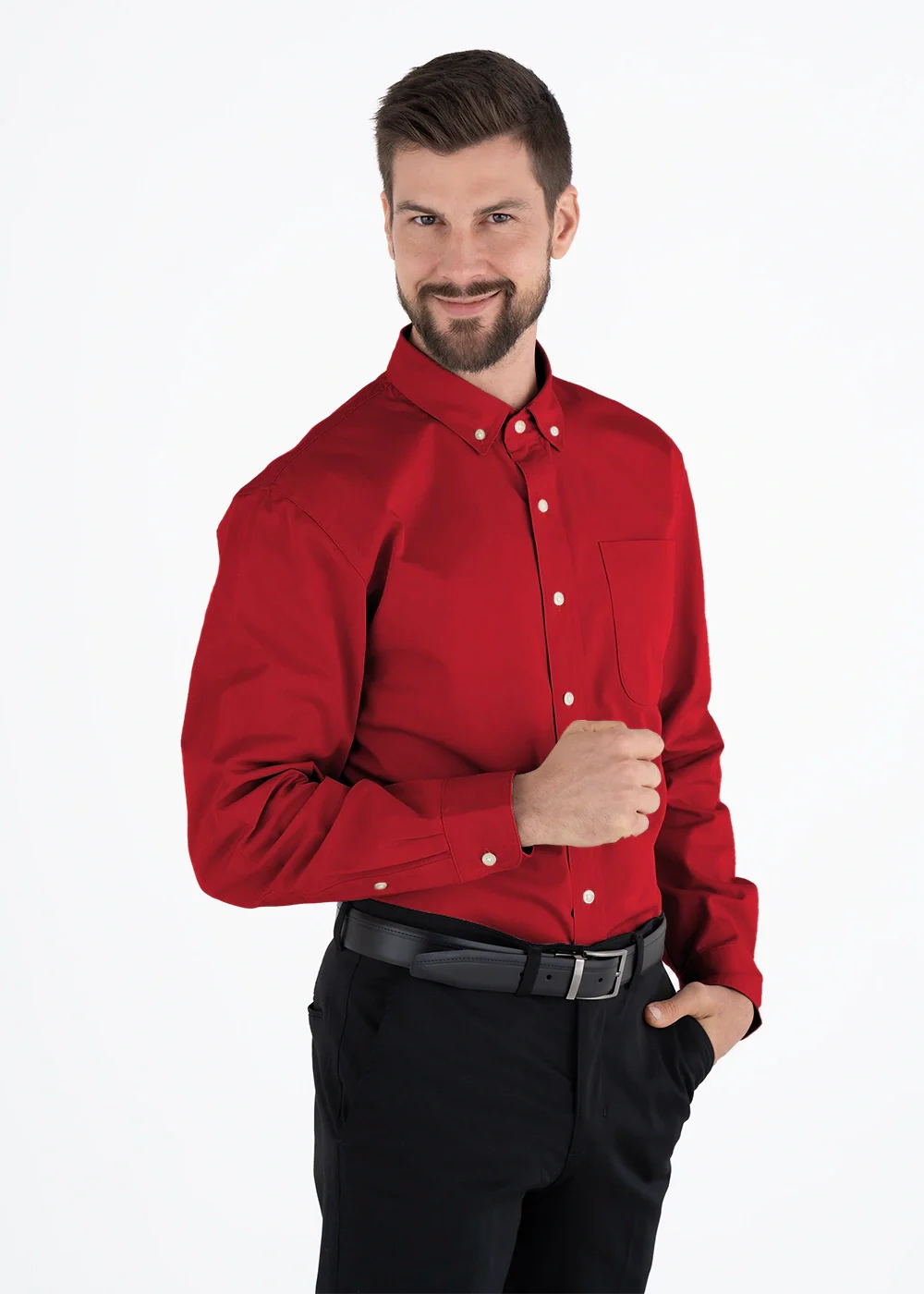 10 Camisas Hombre Manga Larga Polycotton