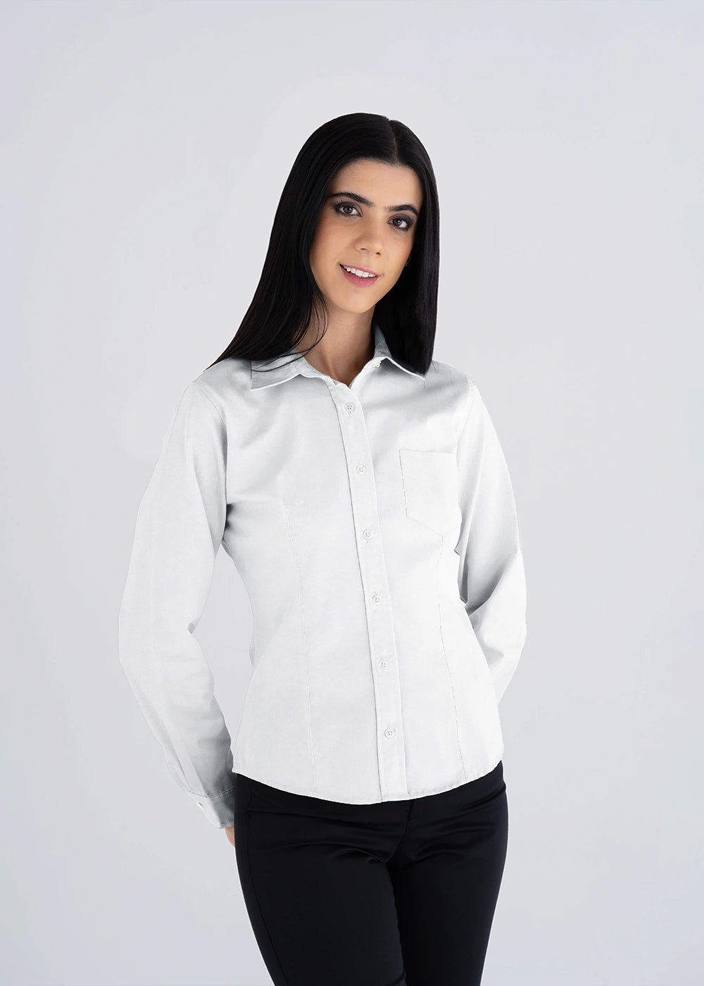 Blusa Mujer Manga Larga Polycotton