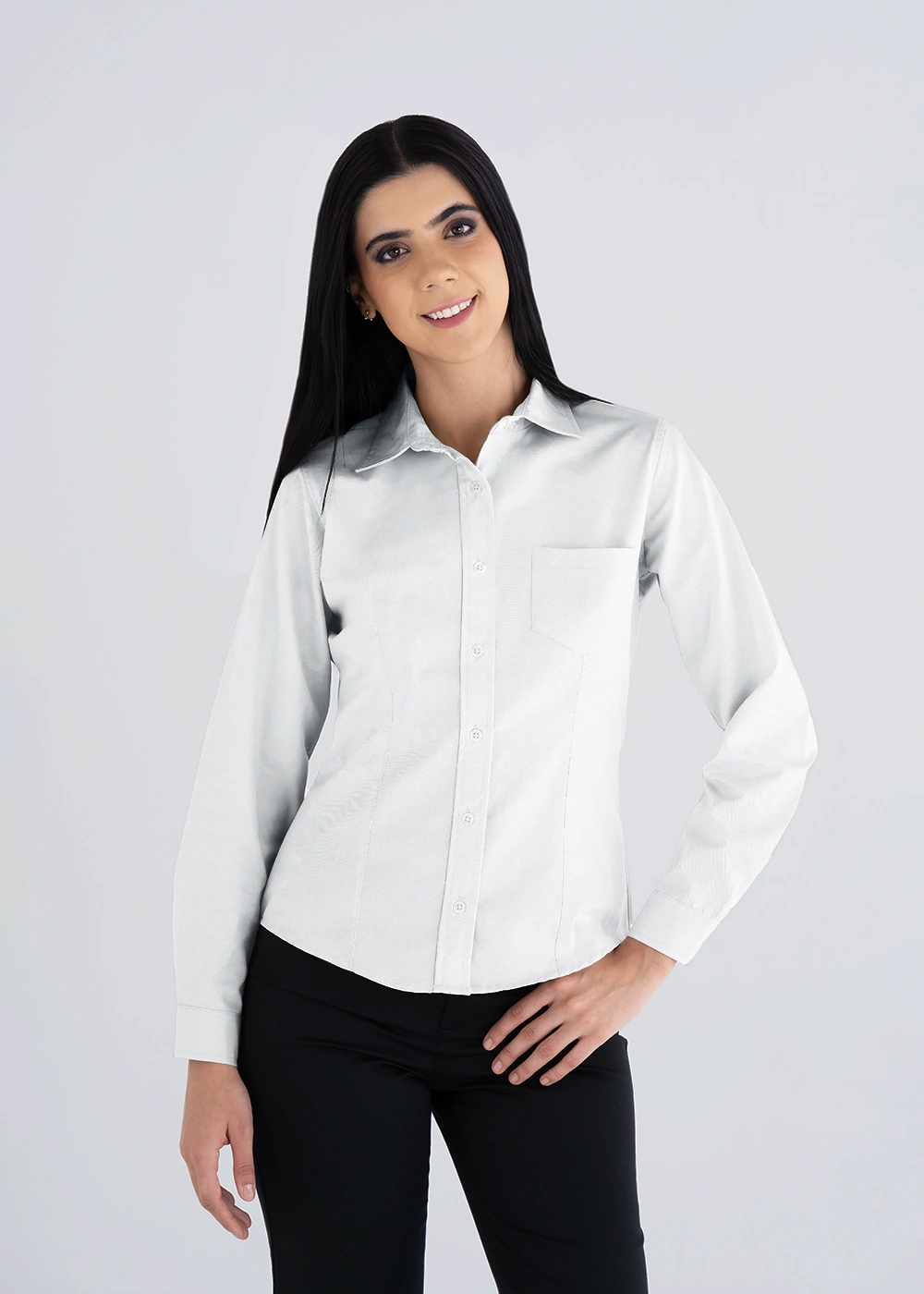 Blusa Mujer Manga Larga Polycotton