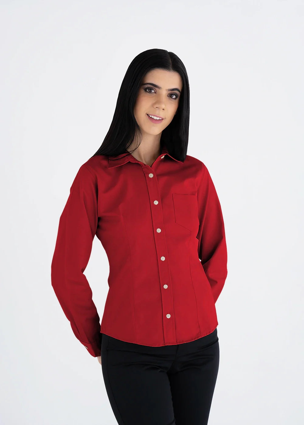 10 Blusas Mujer Manga Larga Polycotton