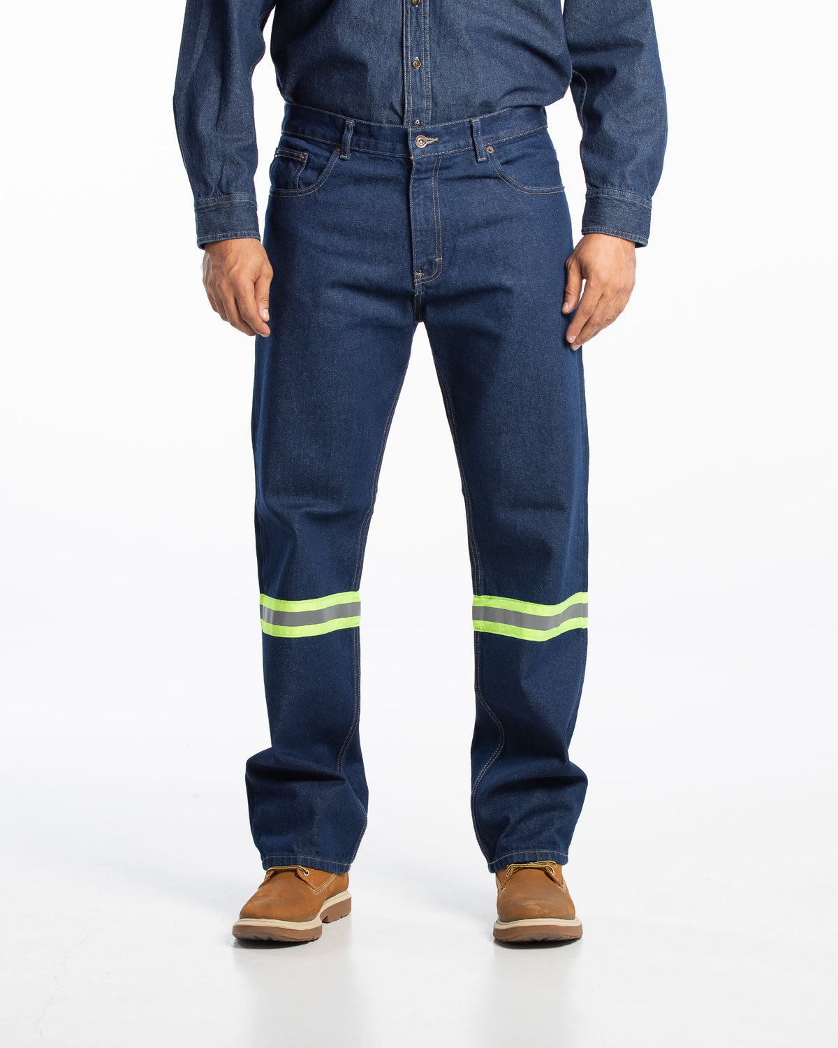 Pantalón Hombre Mezclilla Rinse Reflejante – Mezclilla