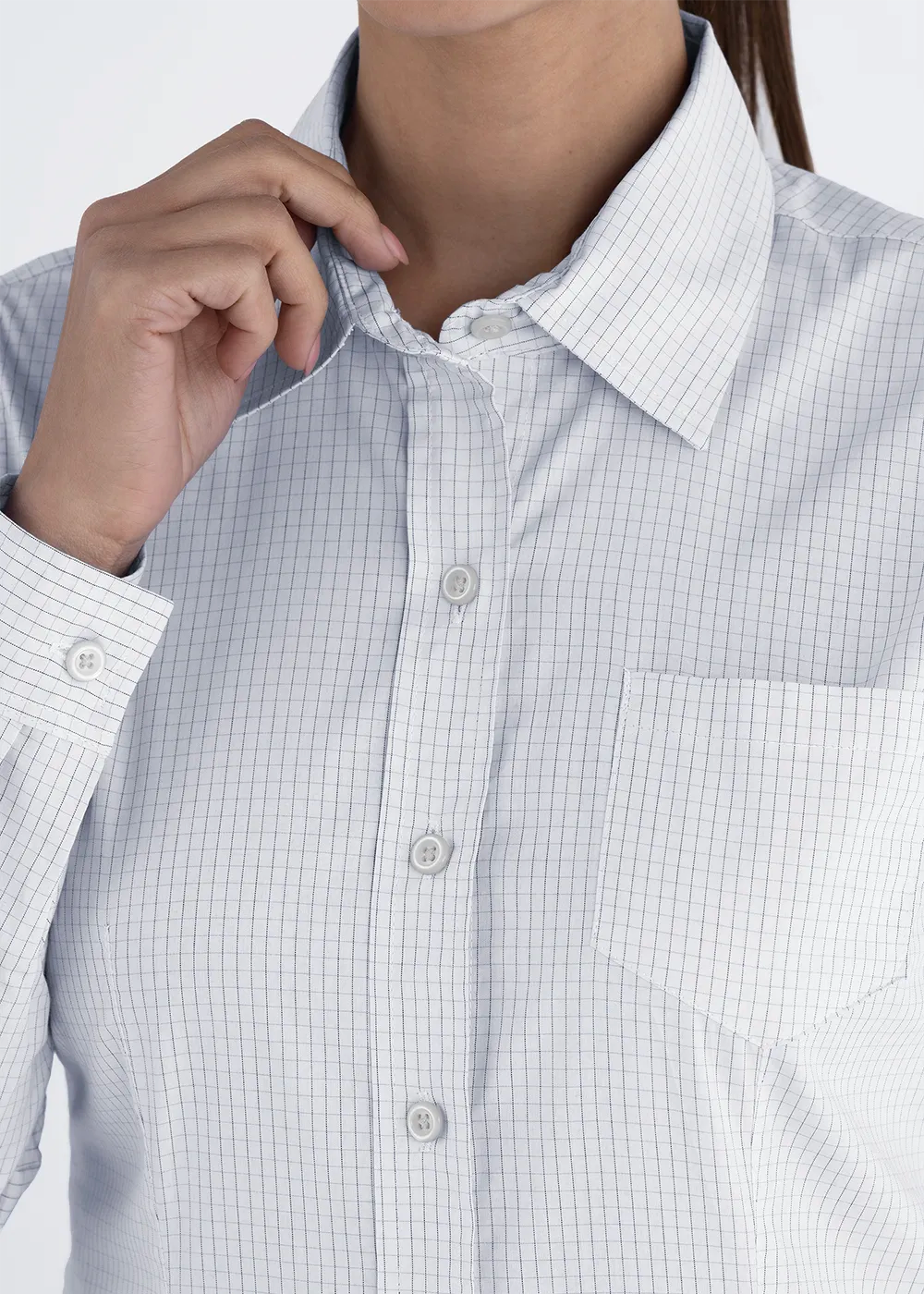 BLUSA SCACHI BLANCO MANGA LARGA