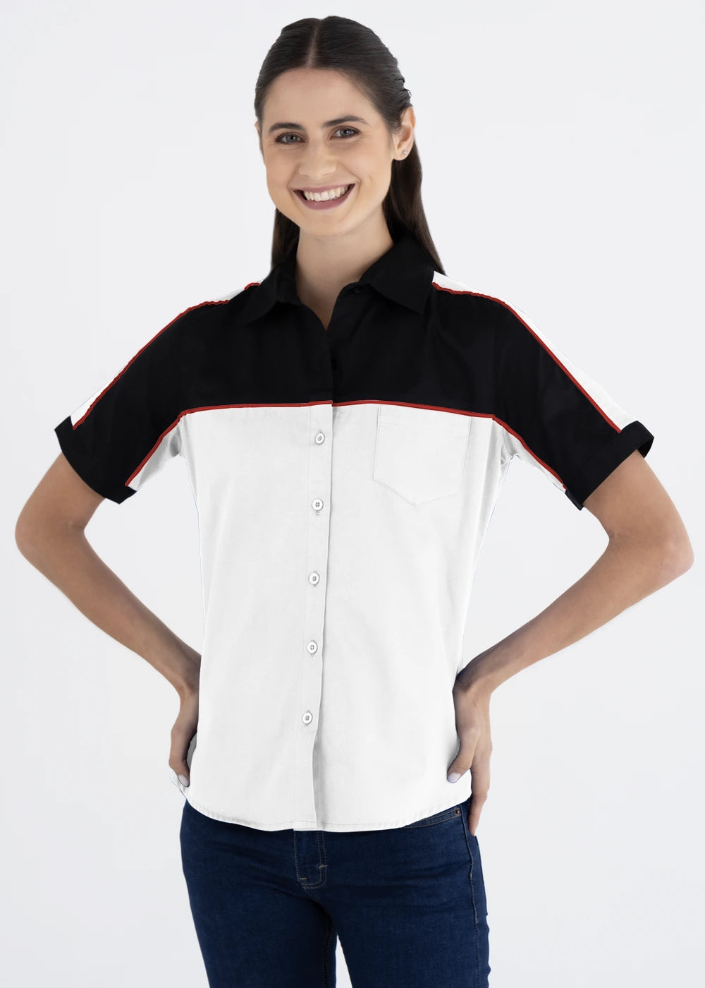 Blusa Mujer Manga Corta Scuderia