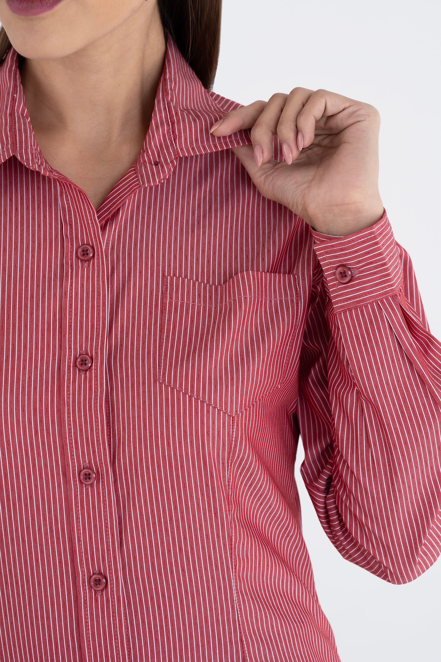 BLUSA SELEN ROJO MANGA LARGA