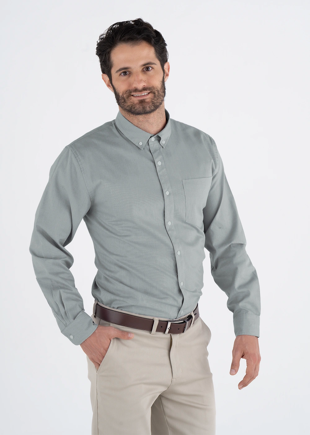 Camisa Hombre Manga Larga Sidón