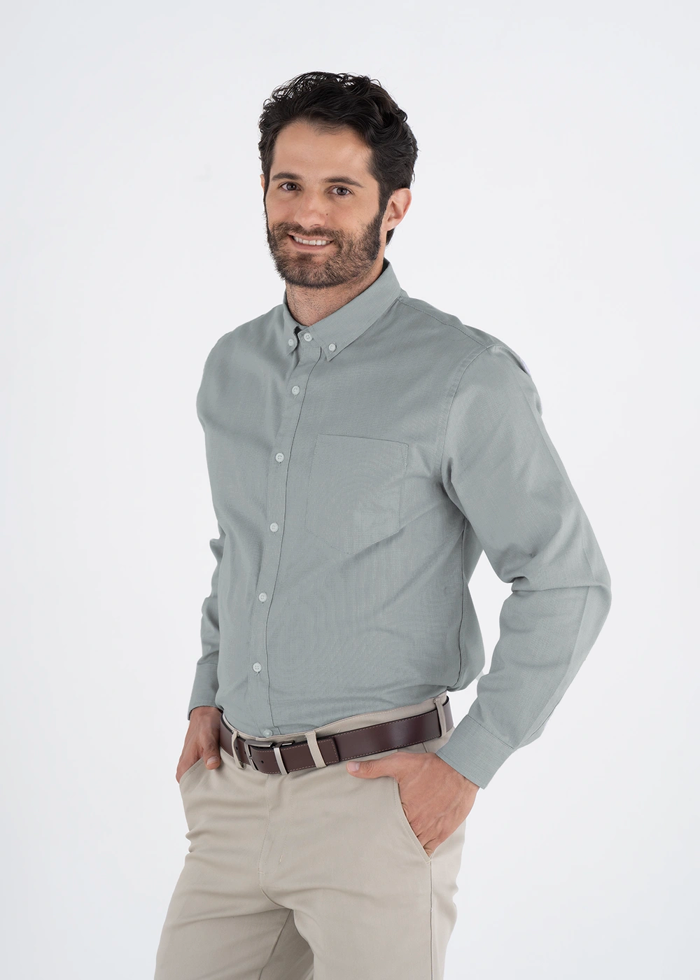Camisa Hombre Manga Larga Sidón