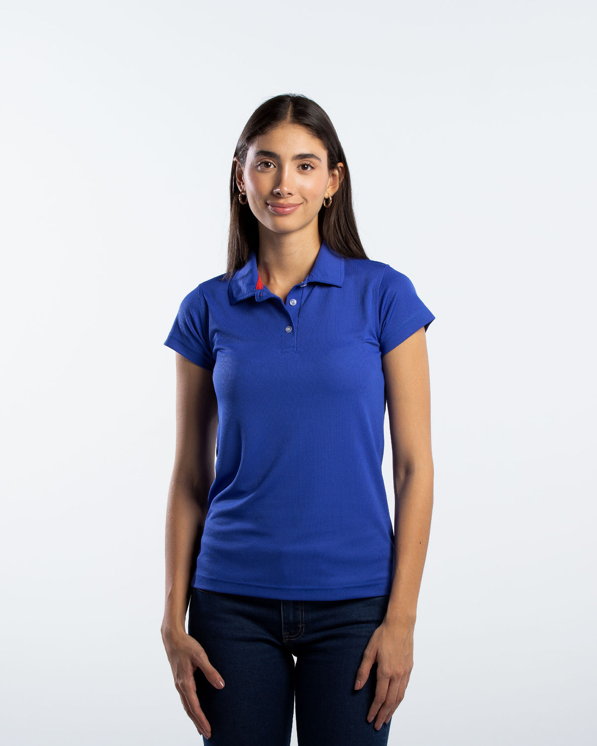Playera Tipo Polo Mujer Manga Corta Sportiva