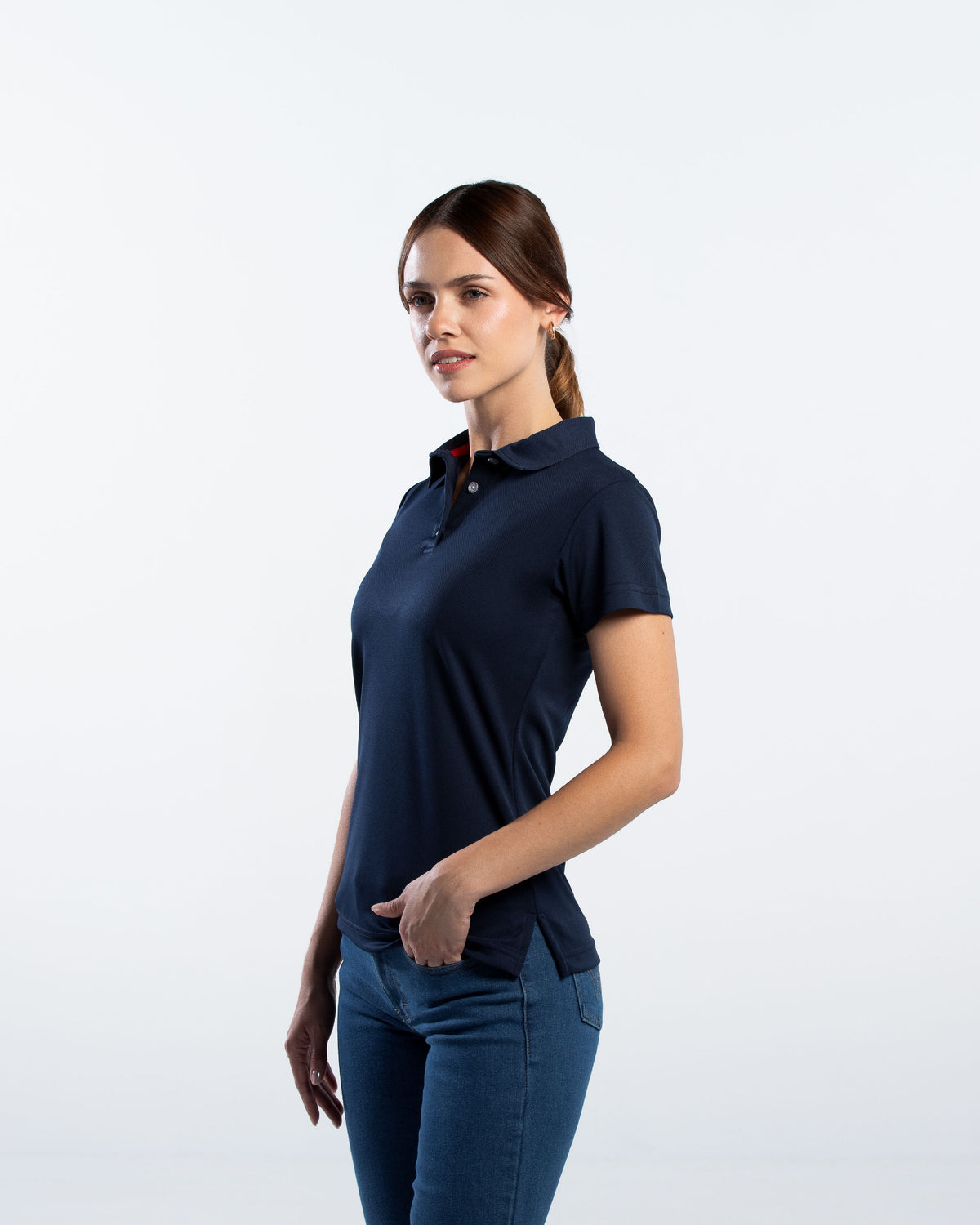 Playera Tipo Polo Mujer Manga Corta Sportiva