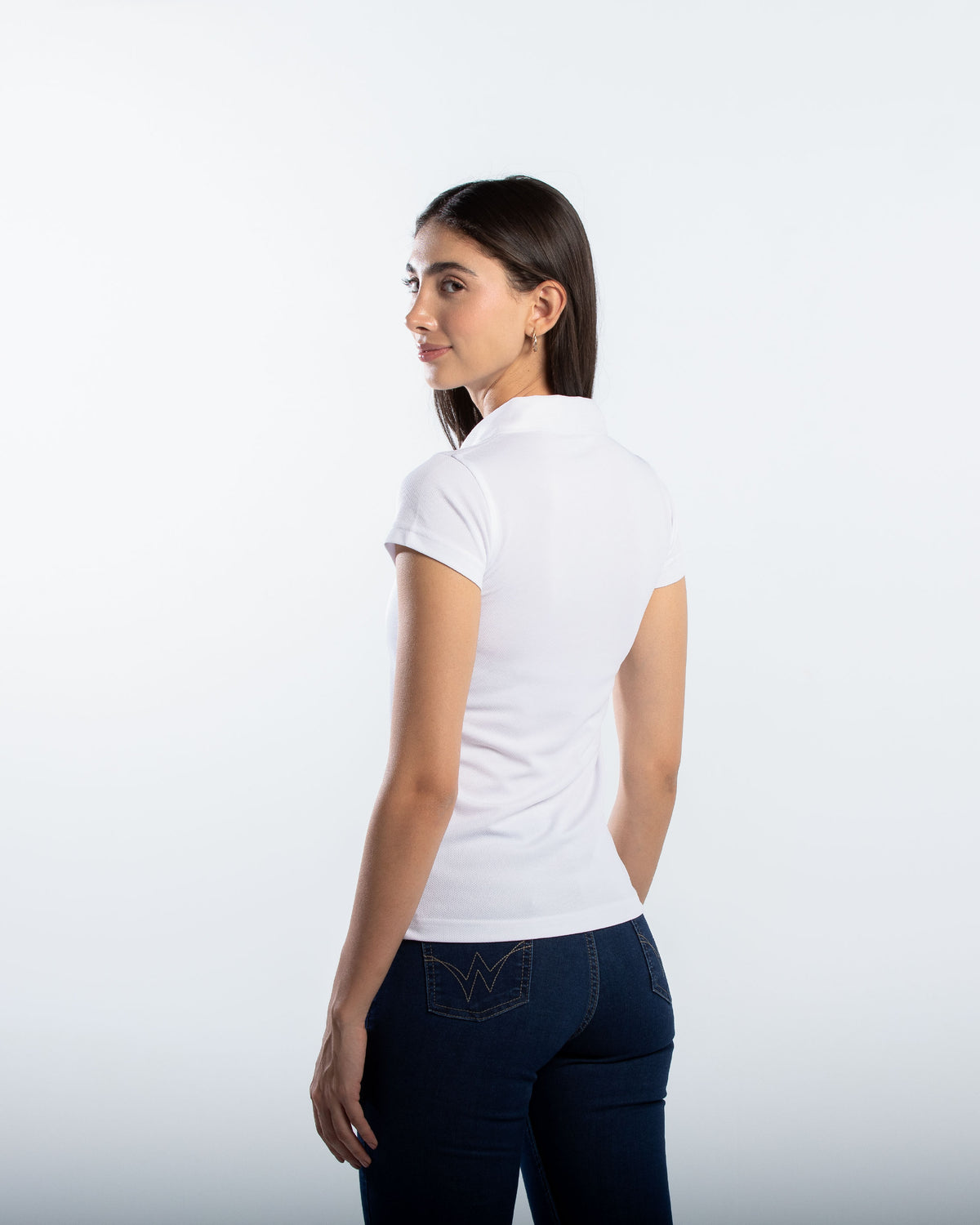Playera Tipo Polo Mujer Manga Corta Sportiva