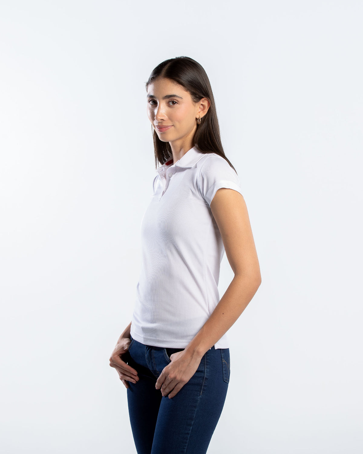 Playera Tipo Polo Mujer Manga Corta Sportiva