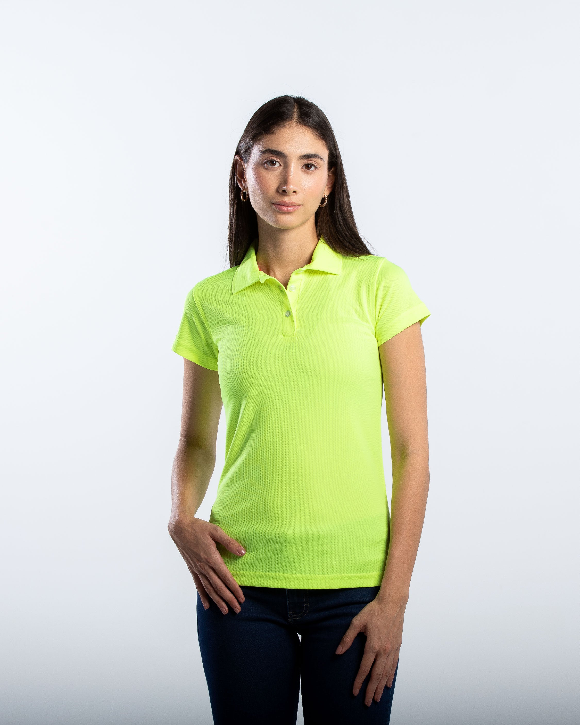 Playera Tipo Polo Mujer Manga Corta Sportiva