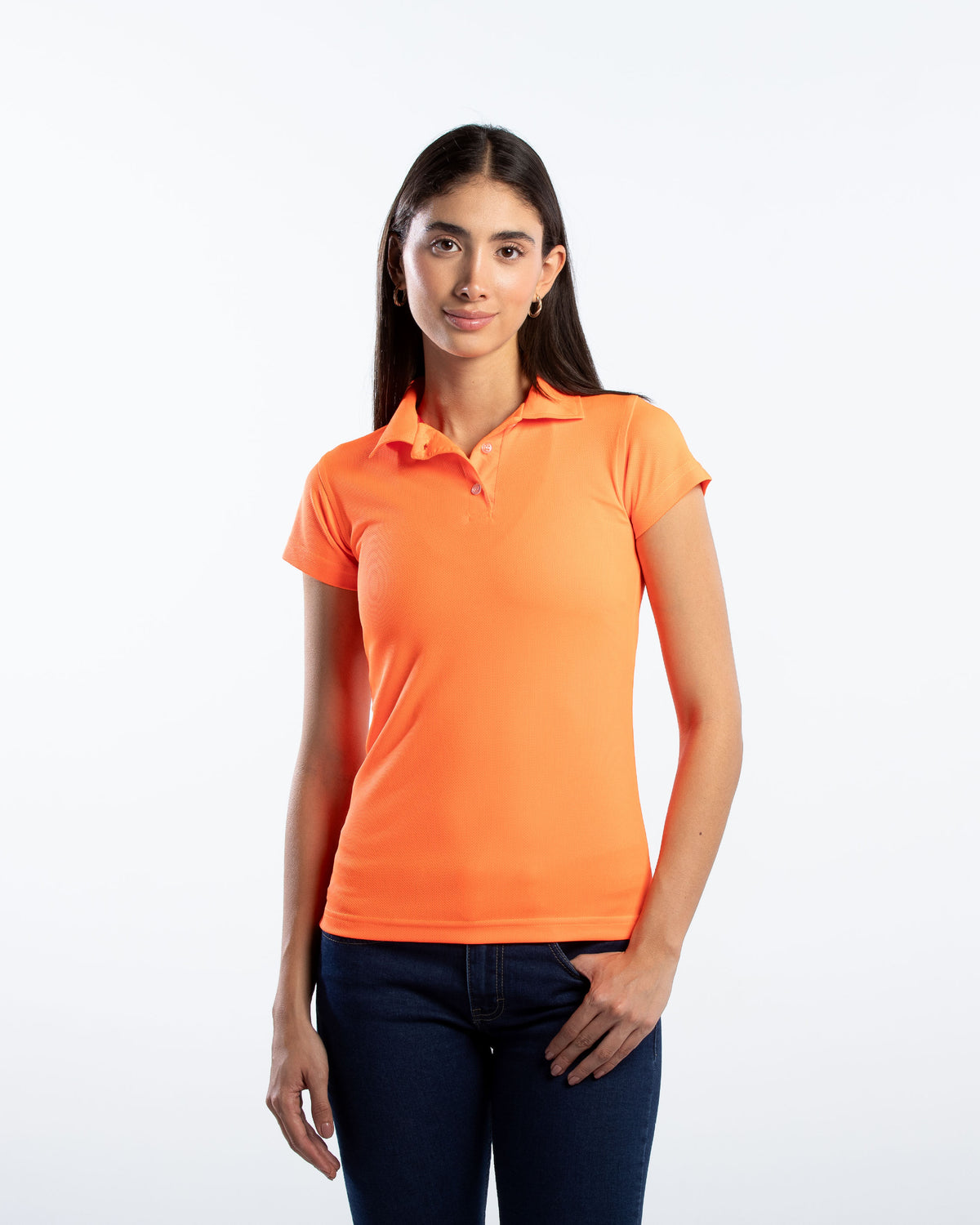 Playera Tipo Polo Mujer Manga Corta Sportiva