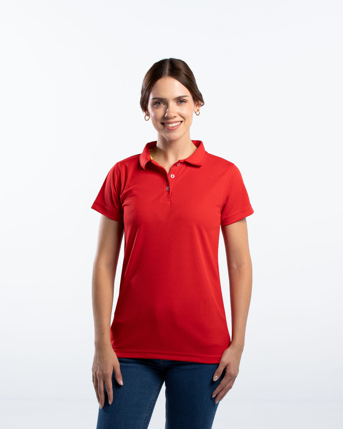 Playera Tipo Polo Mujer Manga Corta Sportiva