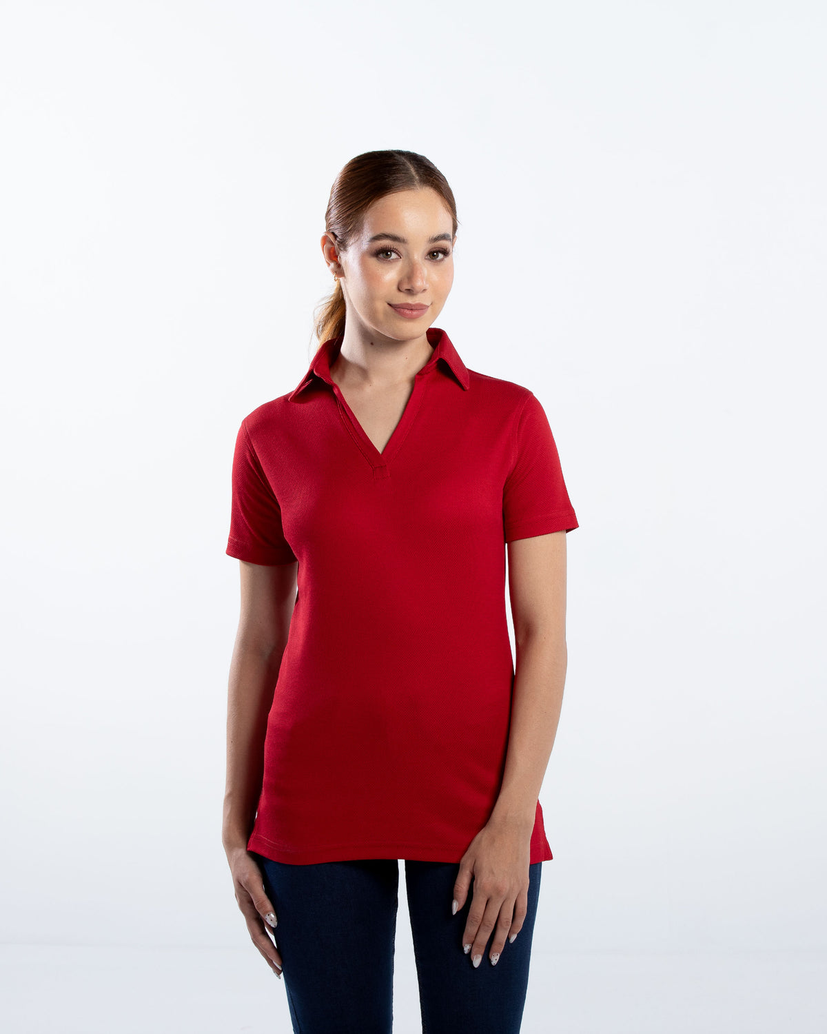 Playera Tipo Polo Mujer Manga Corta Sportiva Luxx
