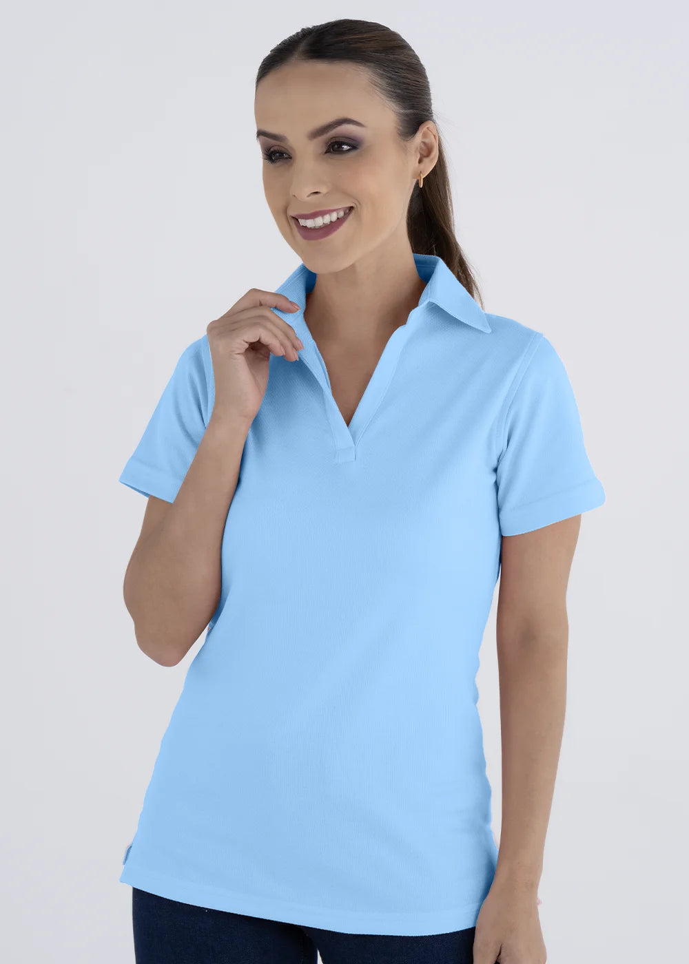 Playera Tipo Polo Mujer Manga Corta Sportiva Luxx