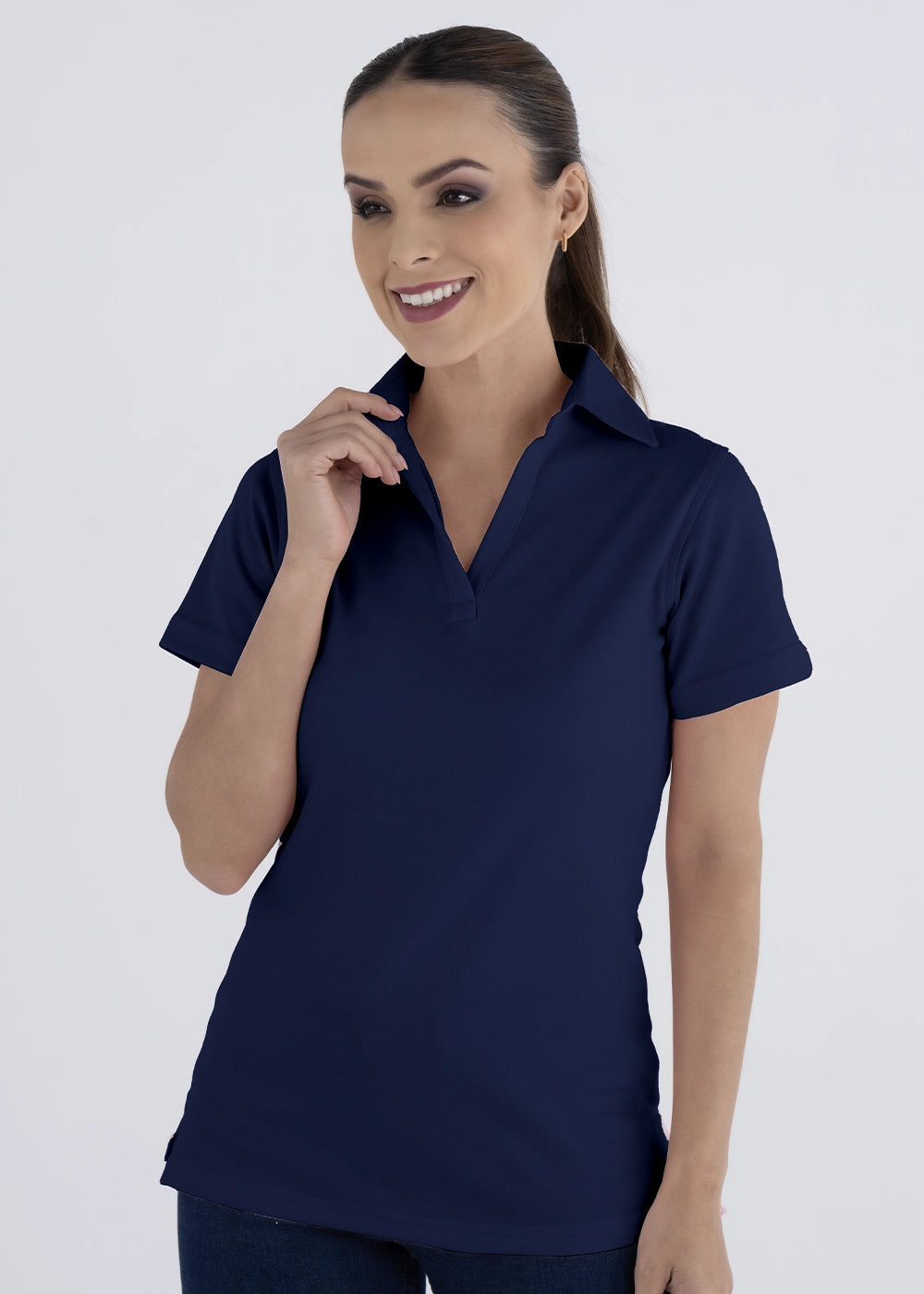 Playera Tipo Polo Mujer Manga Corta Sportiva Luxx