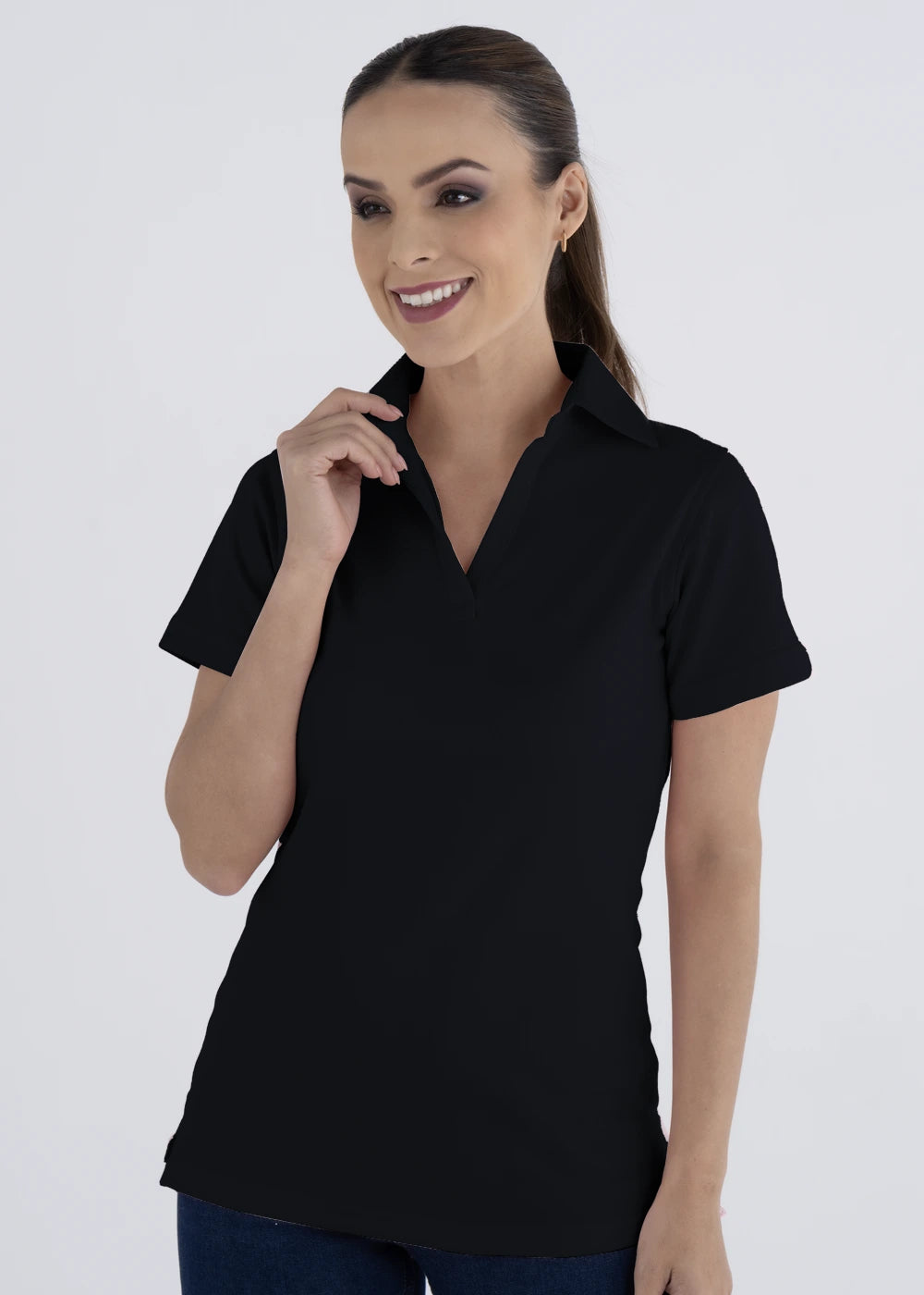 Playera Tipo Polo Mujer Manga Corta Sportiva Luxx