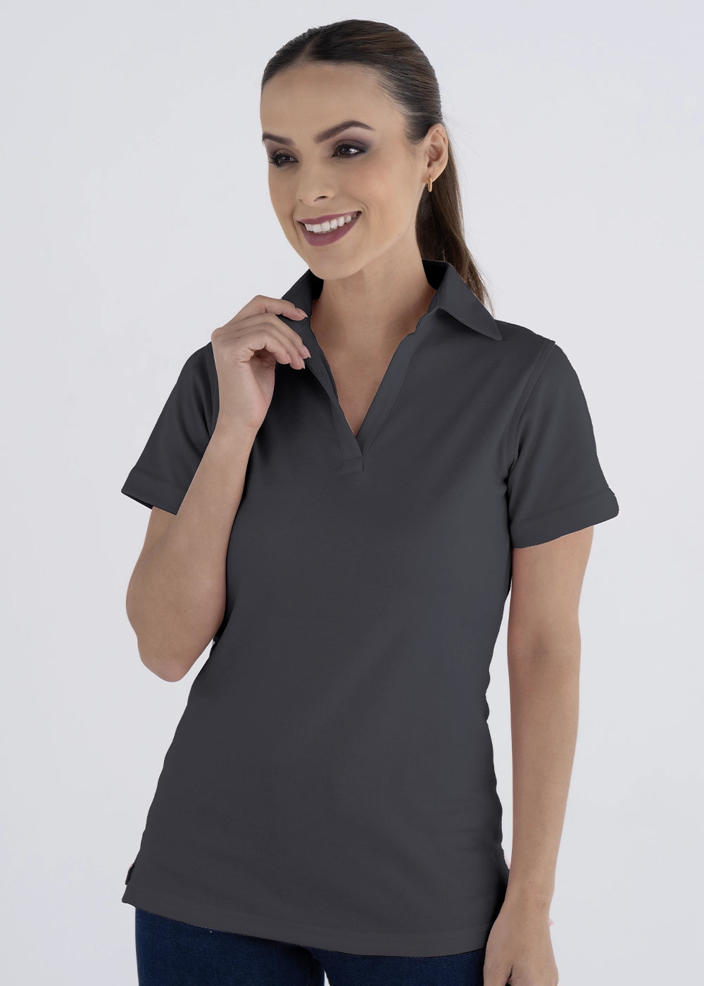 Playera Tipo Polo Mujer Manga Corta Sportiva Luxx