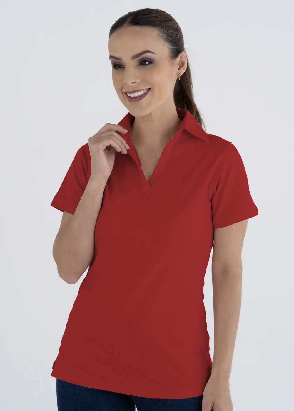 Playera Tipo Polo Mujer Manga Corta Sportiva Luxx